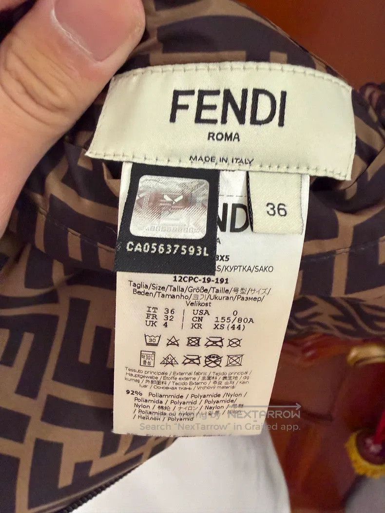 Fendi Two-Way Wearable Monogram FF Jacket