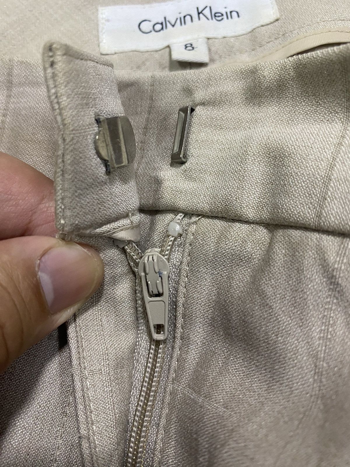 Designer Vintage Calvin Klein Straight Cut Casual Pants Size US 31 - 13 Thumbnail