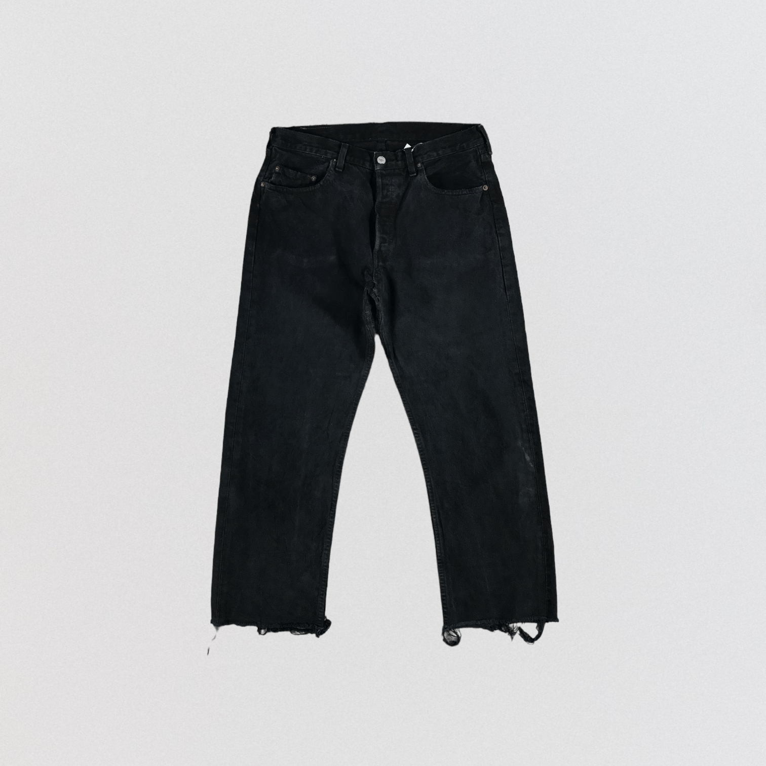 image of 90's Vintage Levis 501 Earth Tone Jeans-Jm2585 in Black, Men's (Size 32)