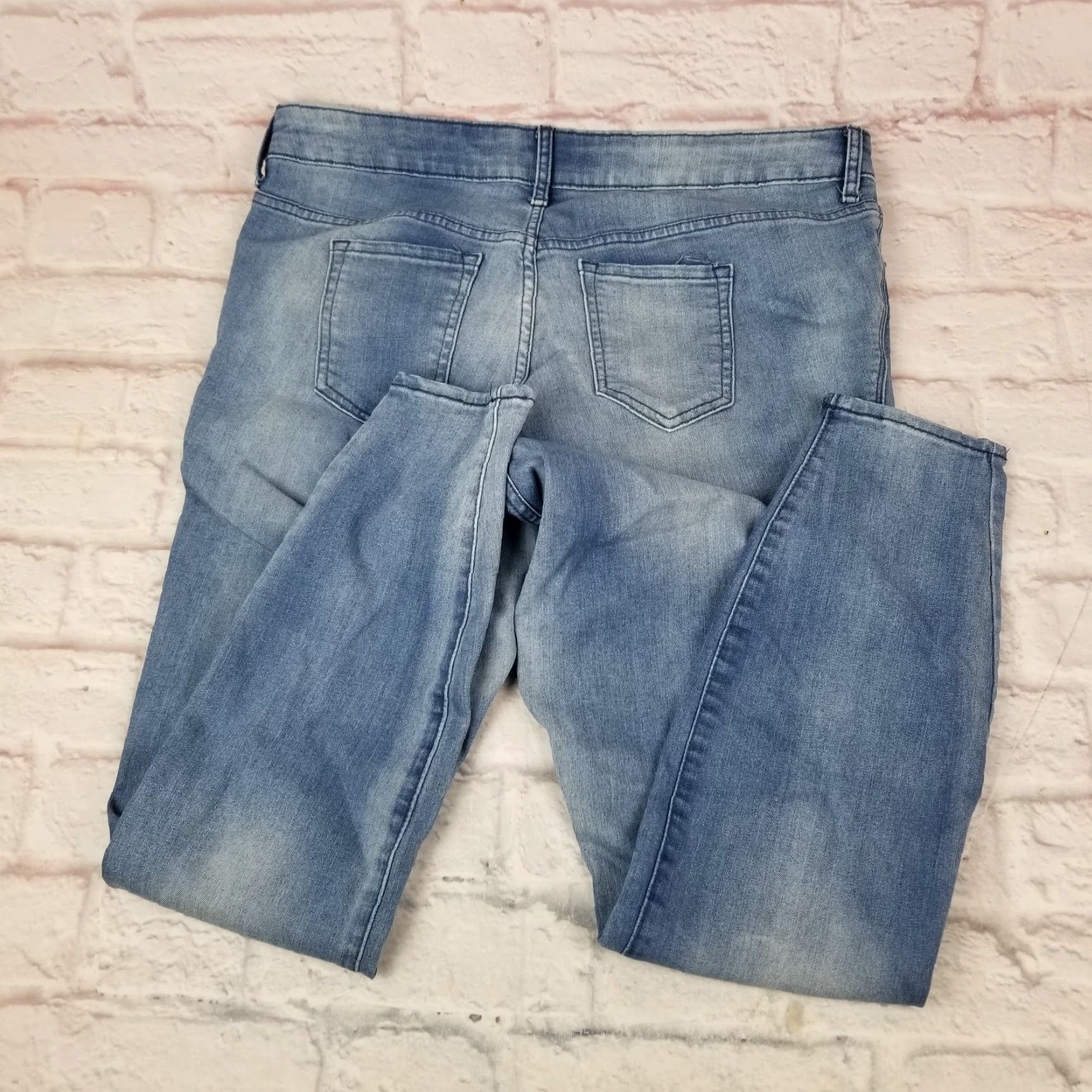 Old Navy VINTAGE Old Navy Rockstar Jeans Womens Plus 16 Light Blue Mid Rise Stretch Denim 5-Pocket Womens Size 38" / US 16 / IT 52 - 3 Thumbnail