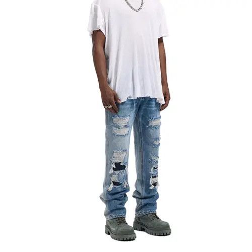 Jean Distressed Denim Jeans Size US 32 / EU 48 - 6 Thumbnail