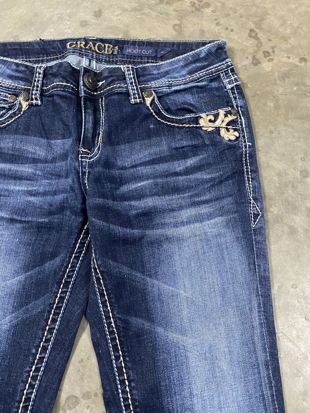 If Six Was Nine Flare Jeans Grace in LA Made in USA @320 Size US 28 / EU 44 - 11 Thumbnail