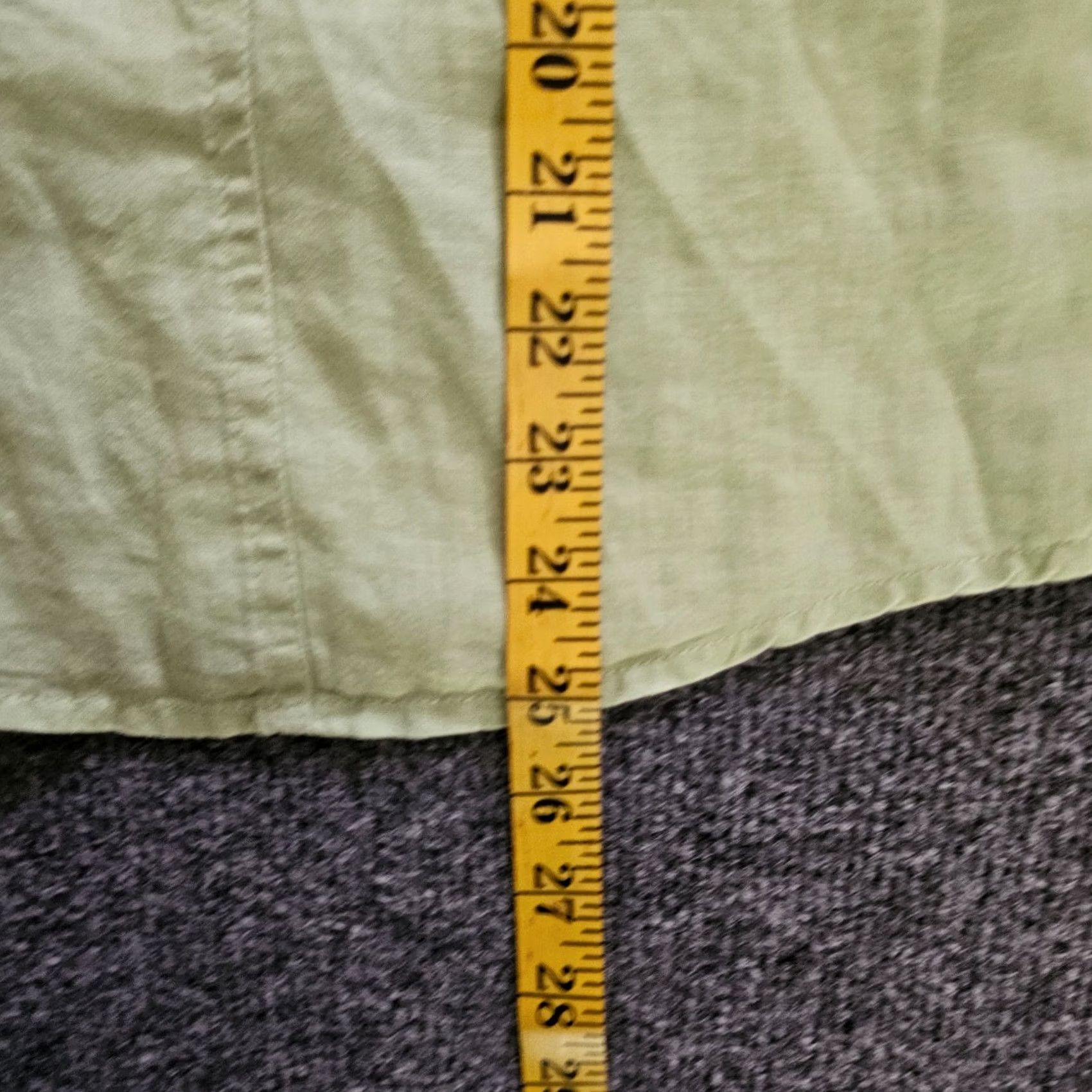 Talbots Talbots Top Womens Medium Green Linen 3/4 Sleeve V-Neck Button Classic Career Shirt Blouse Mens Womens Boys Girls Size M / US 6-8 / IT 42-44 - 6 Thumbnail