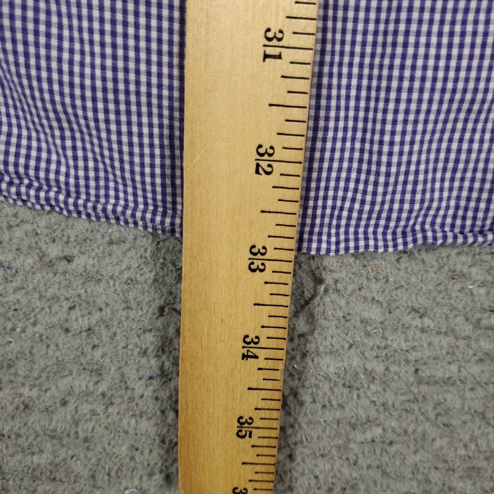 Ralph Lauren Ralph Lauren Dress Shirt Mens Size 17.5 Purple Check Long Sleeve Button-Up Size 46R - 6 Thumbnail