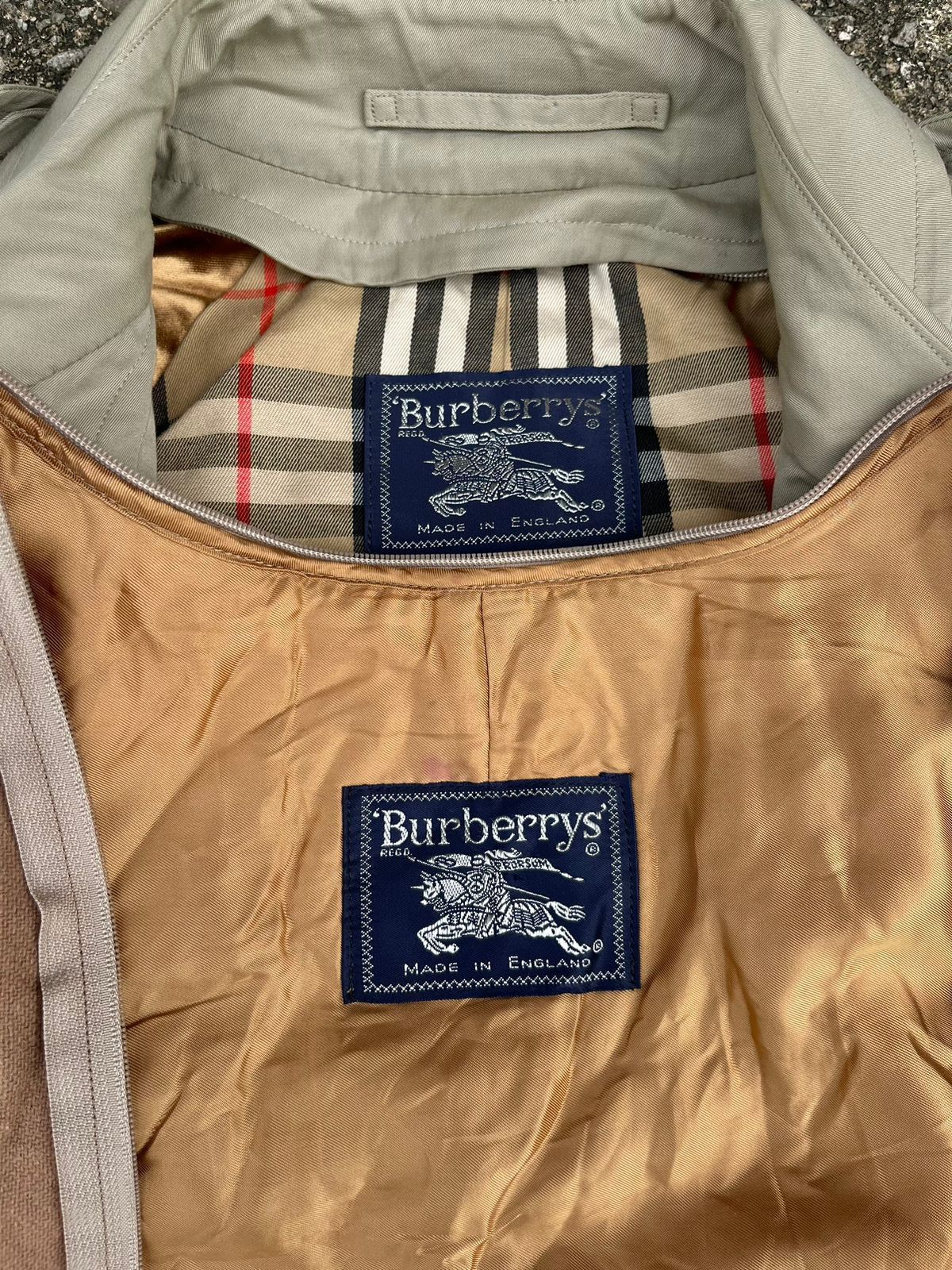 Burberry × Vintage Vintage Luxury Burberry Nova Check Women's Trenh Coat Size L / US 10 / IT 46 - 8 Thumbnail