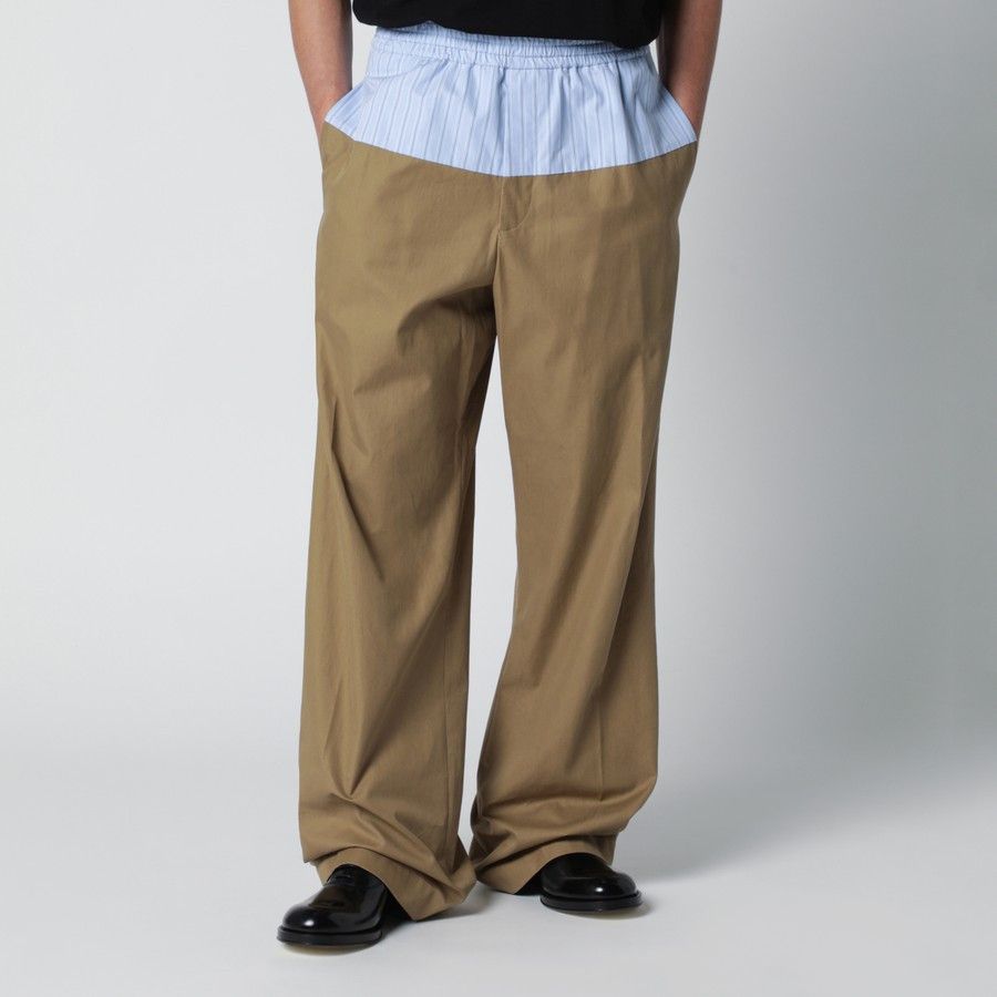 Dries Van Noten o1d2blof0226 Trousers in Beige Size US 32 / EU 48 - 1 Thumbnail