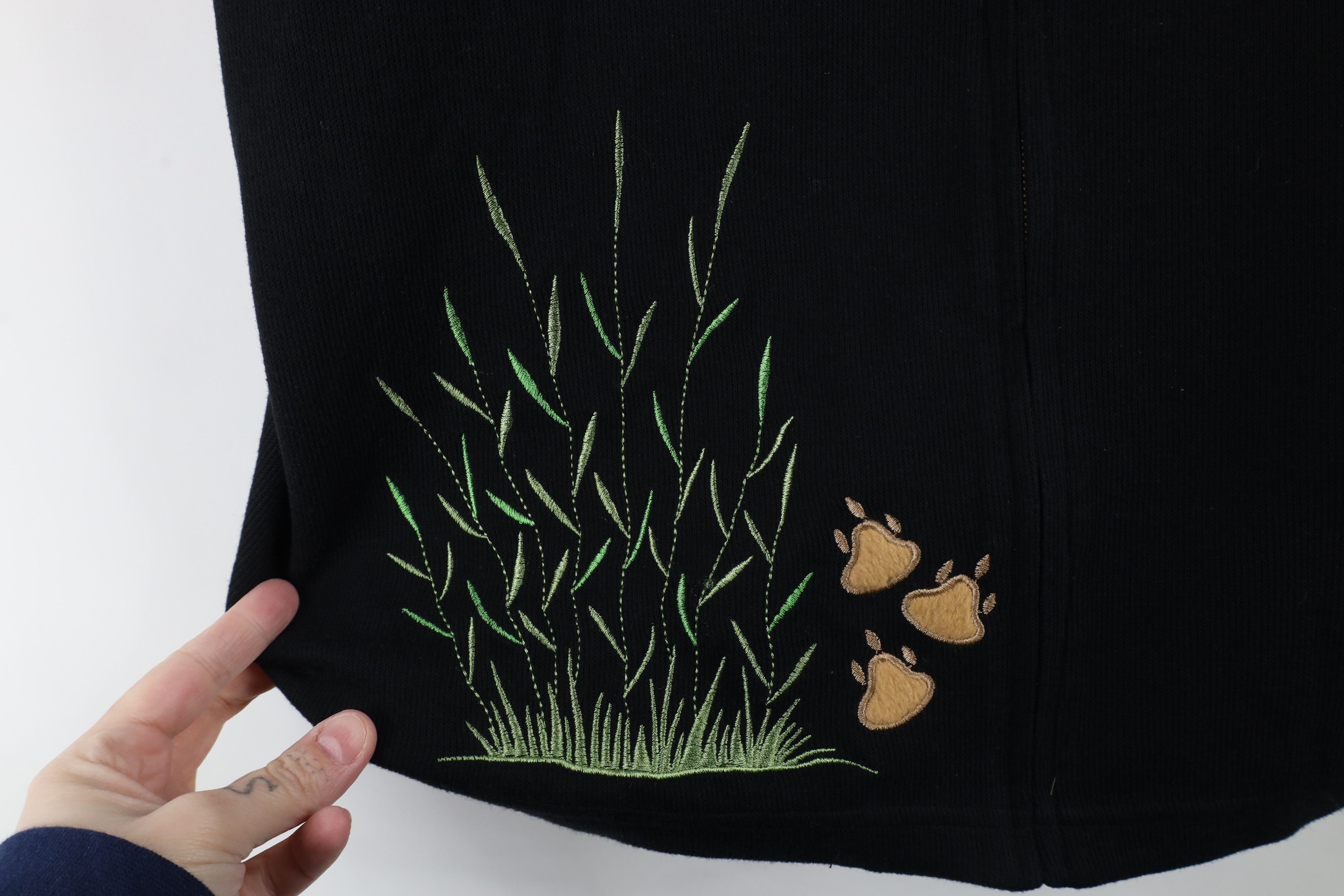 Vintage Vintage 90s Y2K Streetwear Knit Safari Lion Cardigan Sweater Size XL / US 12-14 / IT 48-50 - 5 Thumbnail