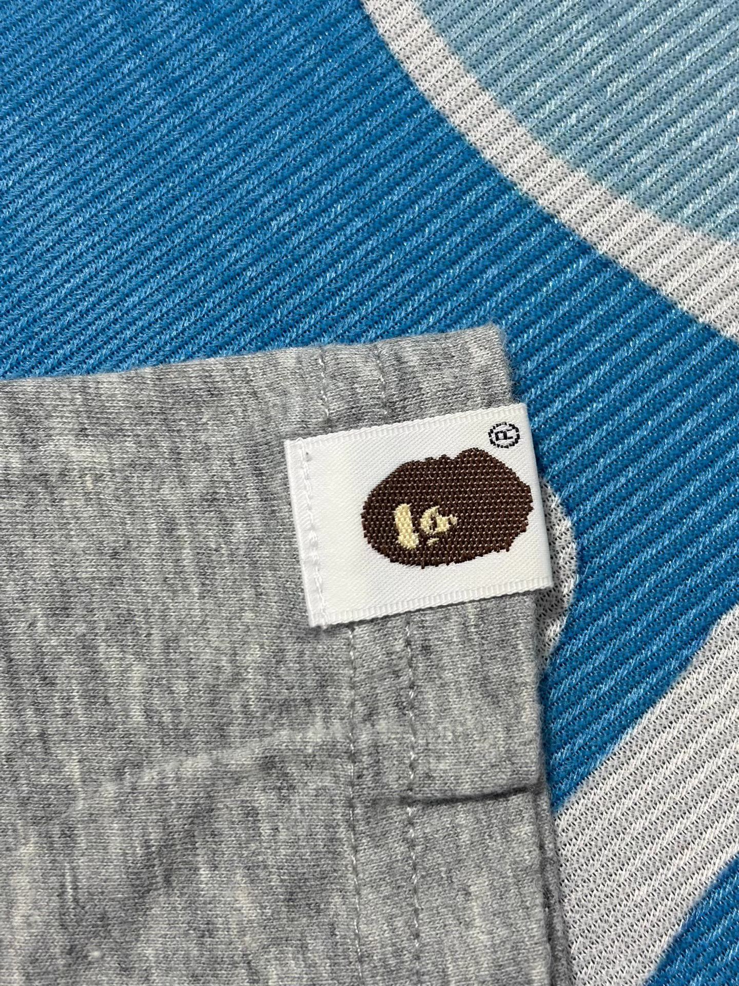 Bape Bape Gray Short Sleeve Tee Size ONE SIZE - 4 Thumbnail