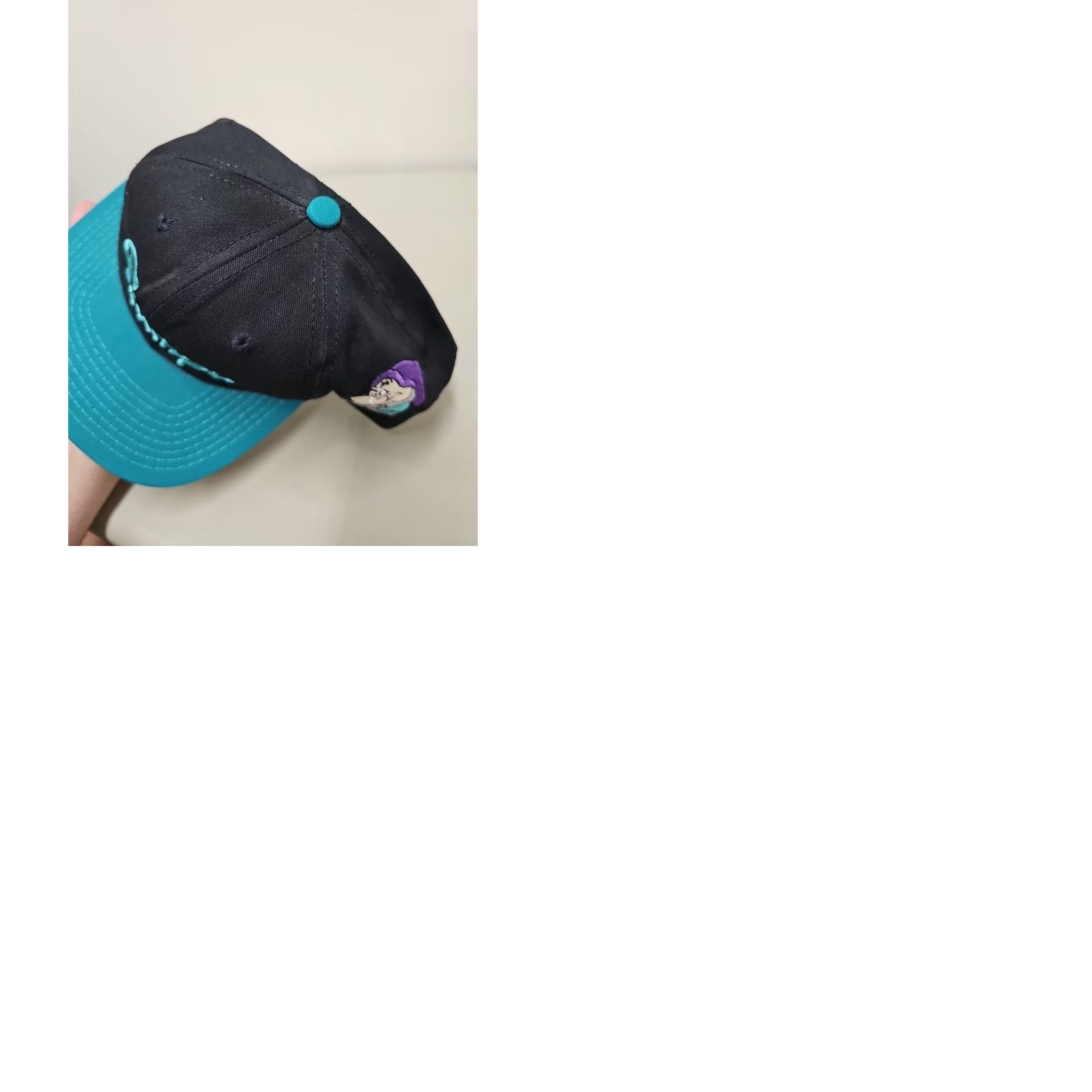 Disney VINTAGE Disney Snow White Seven Dwarfs Grumpy Cap Hat Snapback Cap Black Men's One Size Cap Snapback Hat Cap Size ONE SIZE - 9 Thumbnail