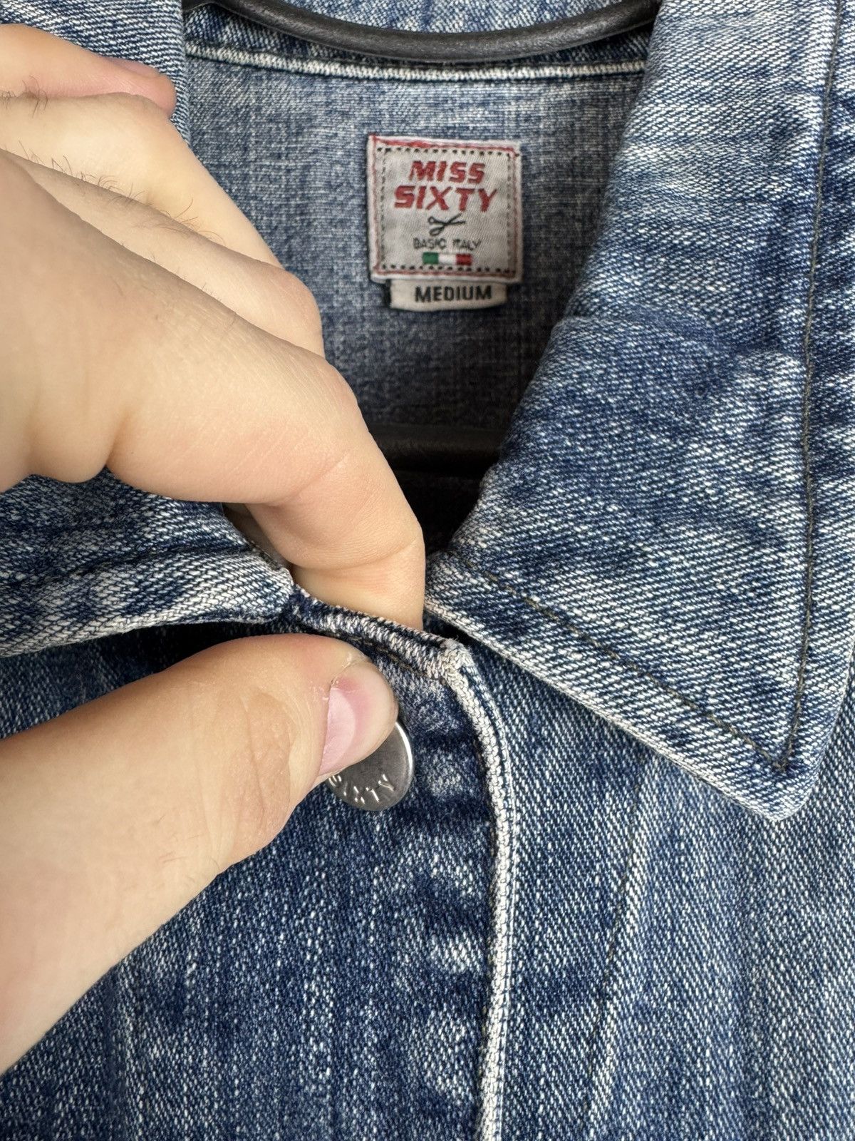 Miss Sixty Miss Sixty Vintage Denim Trucker Vest Made in Italy Y2K Size M / US 6-8 / IT 42-44 - 6 Thumbnail