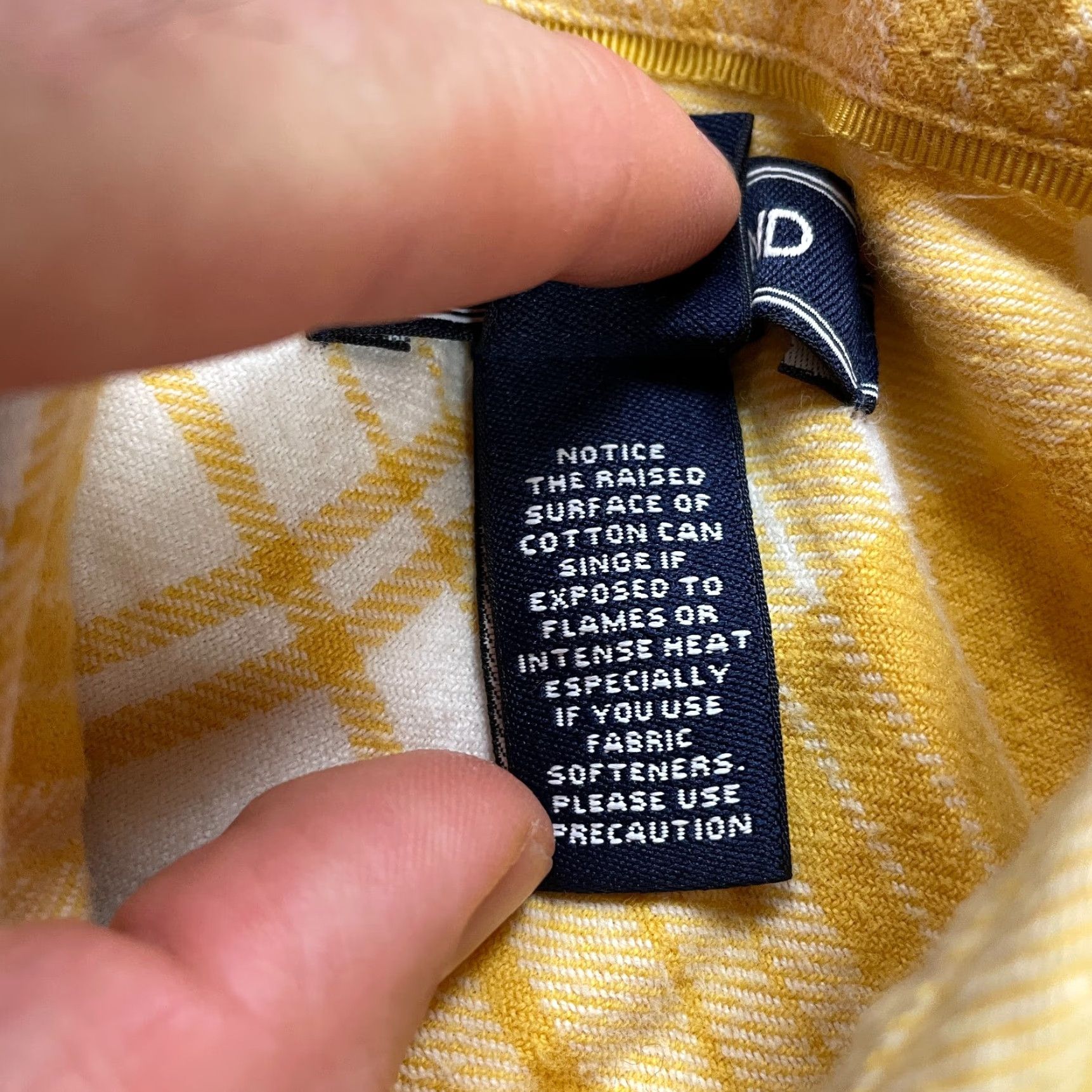 Lands' End VINTAGE Lands' End Women’s Button Down Shirt Casual Long Sleeve Plaid Cotton Fall Spring Summer Winter Size 2 Yellow White Size XS / US 0-2 / IT 36-38 - 5 Thumbnail