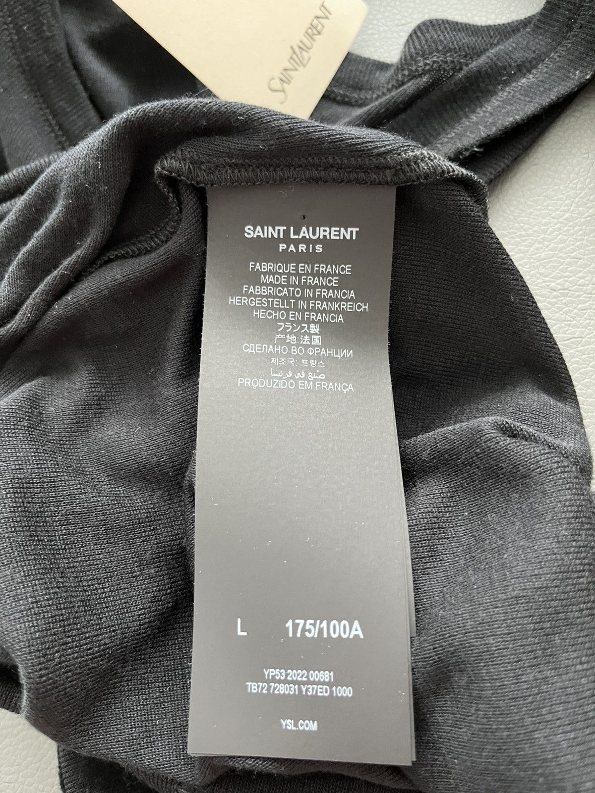 Saint Laurent Paris Rare Super Runway Saint Laurent Skinny Cashmere Tank Top Size US L / EU 52-54 / 3 - 5 Thumbnail