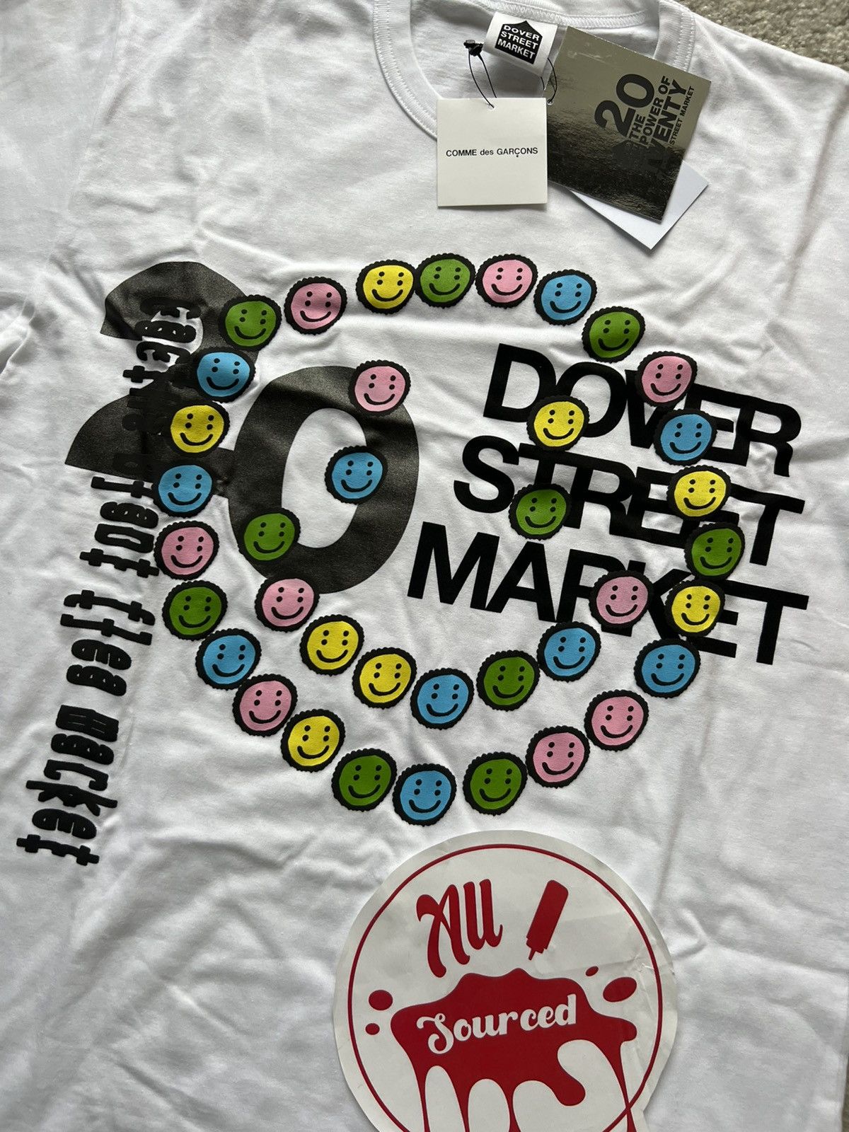 Cactus Plant Flea Market × Comme des Garcons × Dover Street Market CPFM x CDG x DSM 20 Anniversary T Shirt Size US XL / EU 56 / 4 - 2 Thumbnail