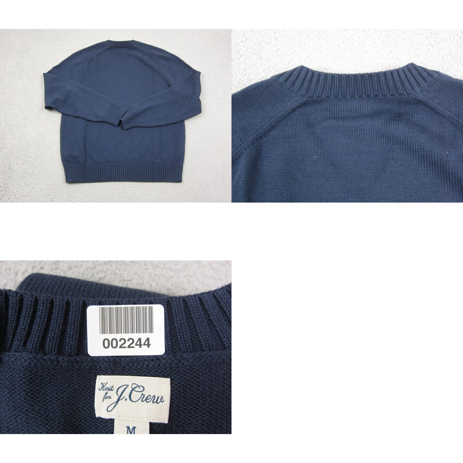 J.Crew J Crew Sweater Mens M Blue V-Neck Pullover Cotton Ribbed Trim 90s Casual Size US M / EU 48-50 / 2 - 9 Thumbnail