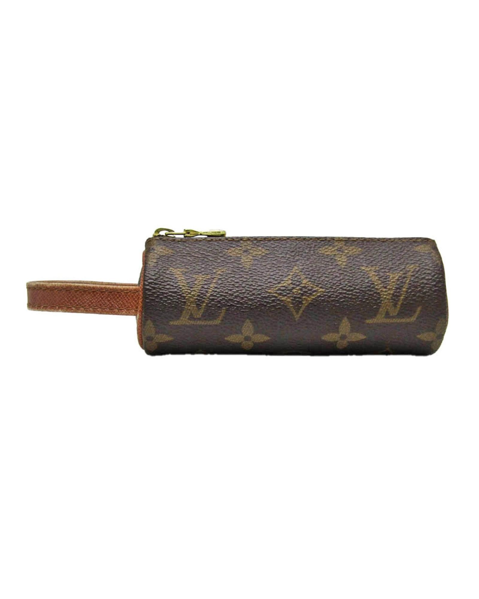 image of Louis Vuitton Monogram Golf Ball Holder in Brown, Women's
