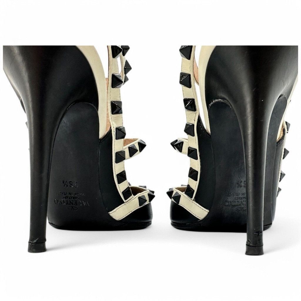 Valentino Valentino Rockstud Ankle Strap 100mm Pumps 36.5 Leather Size US 6.5 / IT 36.5 - 8 Thumbnail