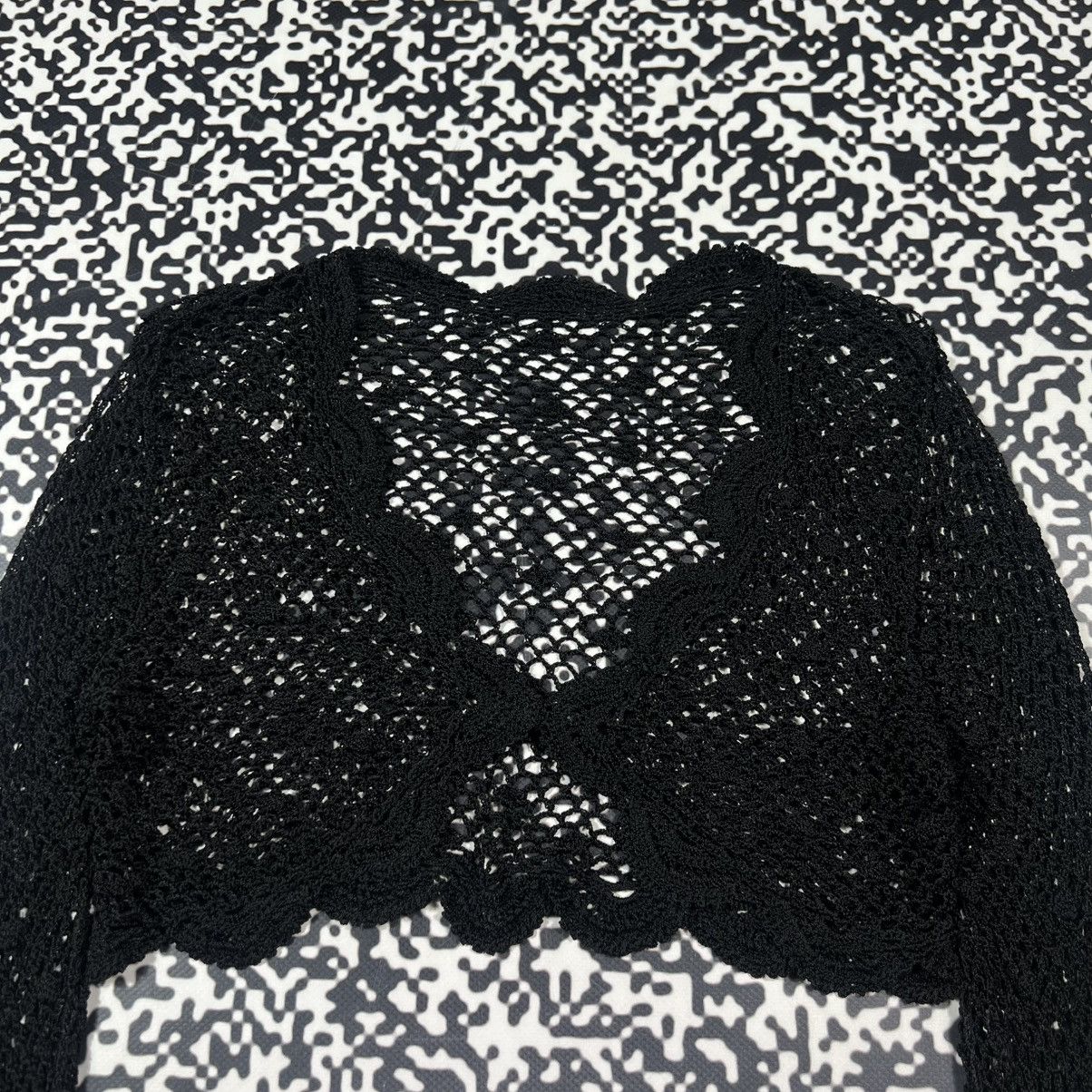 Japanese Brand Vintage Y2K Japanese Knitted Mesh Retro Style Cardigan Size S / US 4 / IT 40 - 7 Thumbnail