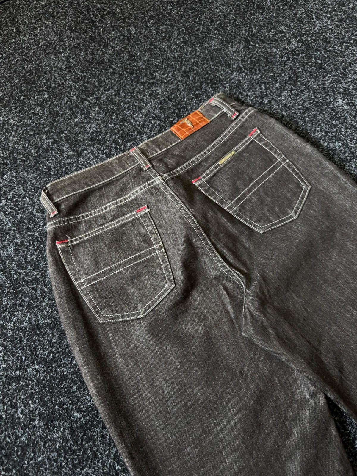 Trussardi Vintage 90s Retro Trussardi Jeans Brown Denim Bootcut Pants Size 27" / US 4 / IT 40 - 13 Thumbnail