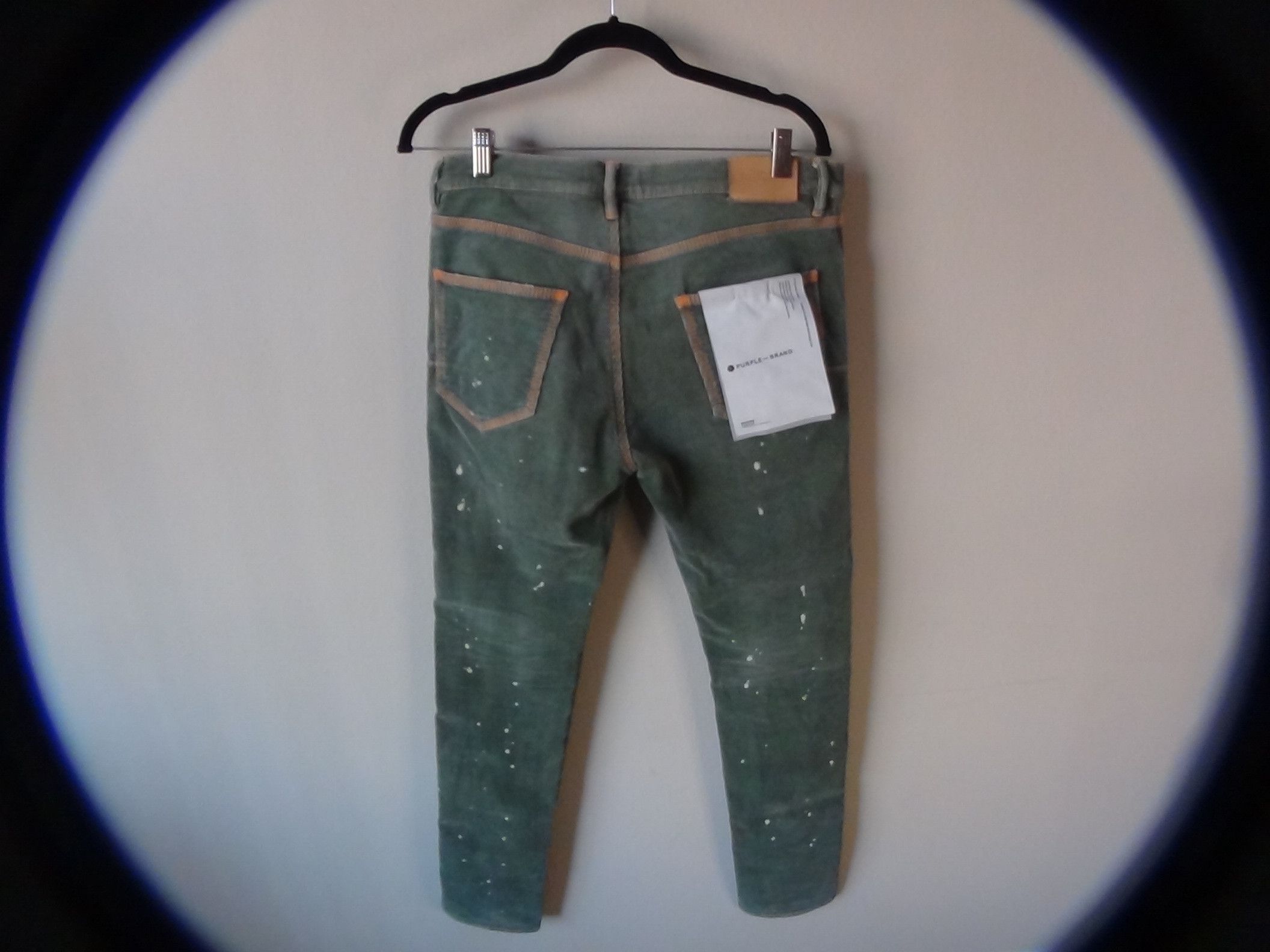 Purple Brand Purple Brand, Mens Forest Wash Repair Skinny Slim Fit Size US 31 - 4 Thumbnail