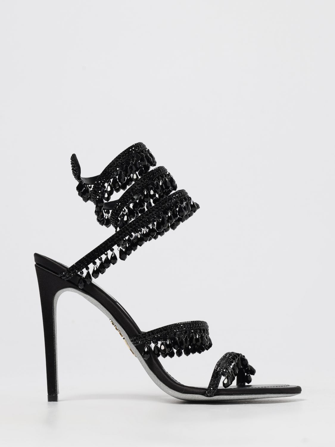 Rene Caovilla Rene Caovilla Heeled Sandal Woman Black Size US 8.5 / IT 38.5 - 1 Thumbnail