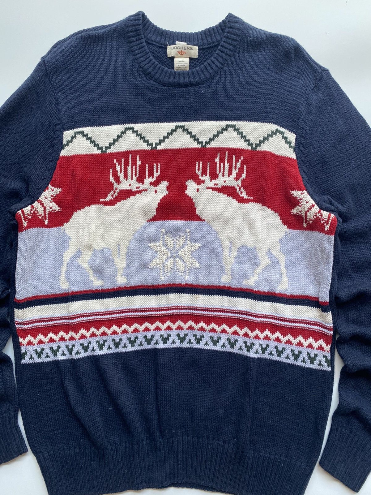 Dockers Dockers Fair Isle Moose Sweater Size US M / EU 48-50 / 2 - 2 Thumbnail