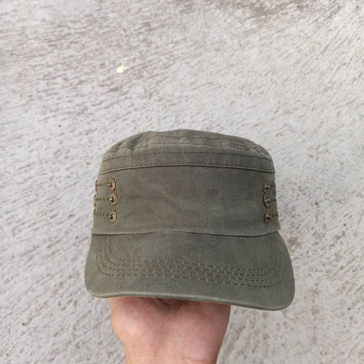 Unsound Rags Army green cadet hat. Unique design Size ONE SIZE - 2 Thumbnail
