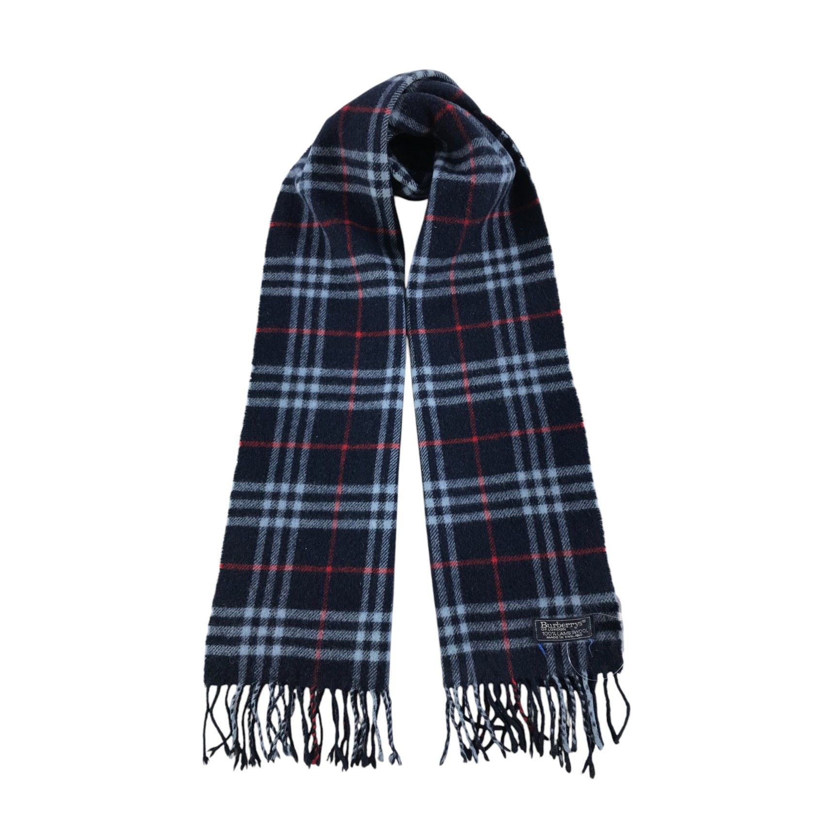 Burberry × Vintage Burberry Scarf / Muffler / Neckwear - WW2570 Size ONE SIZE - 1 Thumbnail