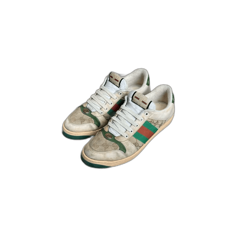 Gucci Gucci White Green Sneakers Size UK8 Size US 9 / EU 42 - 1 Thumbnail