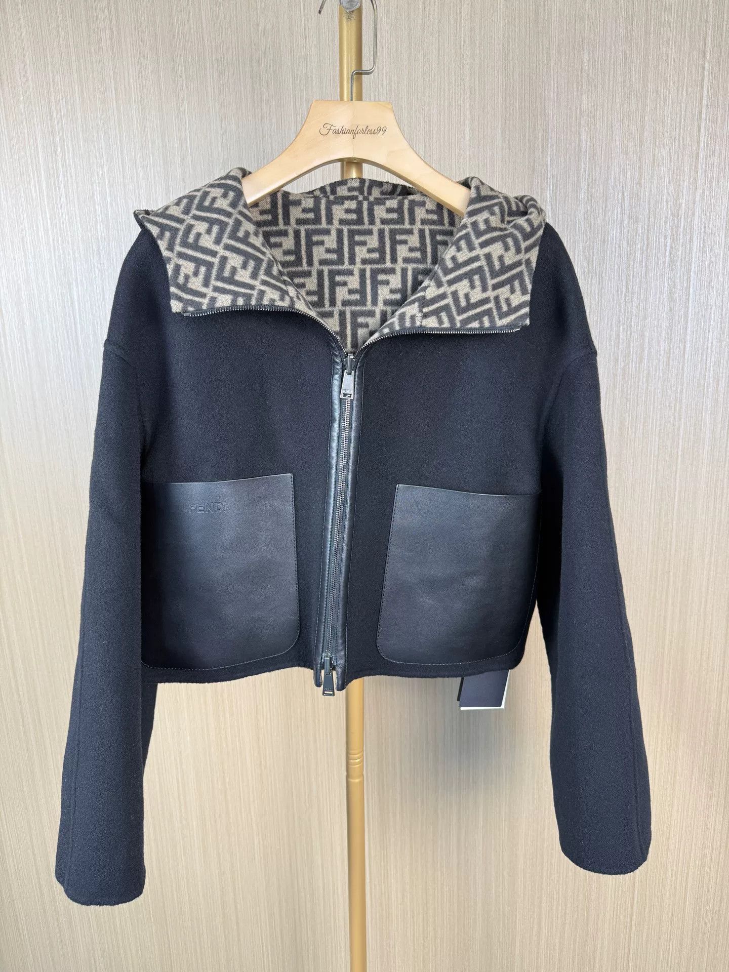 Fendi reversible wool coat by Fendi Size US L / EU 52-54 / 3 - 1 Thumbnail