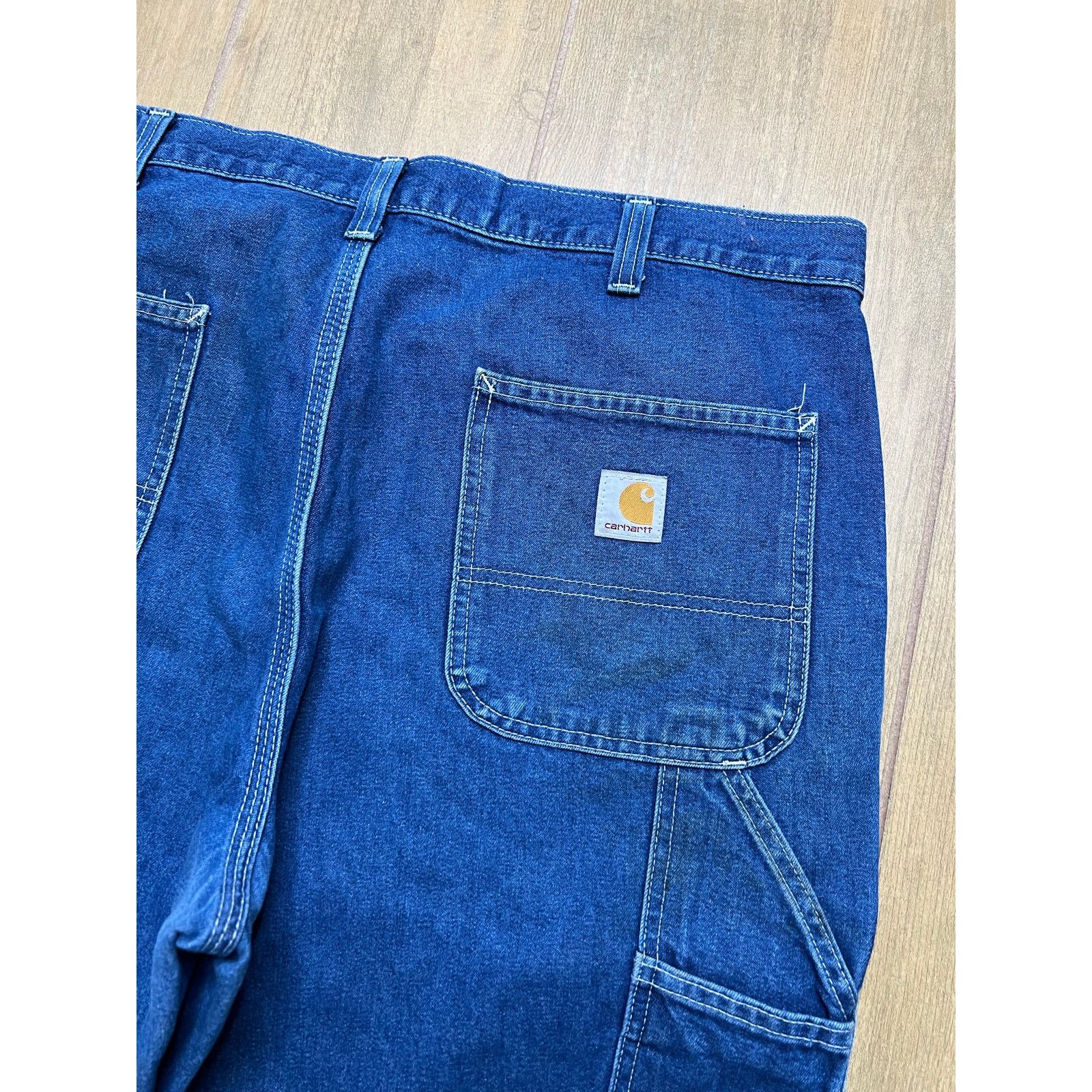 Carhartt Carhartt Dungaree Fit Carpenter Jeans 36x36 Blue Denim baggy Size US 36 / EU 52 - 10 Thumbnail