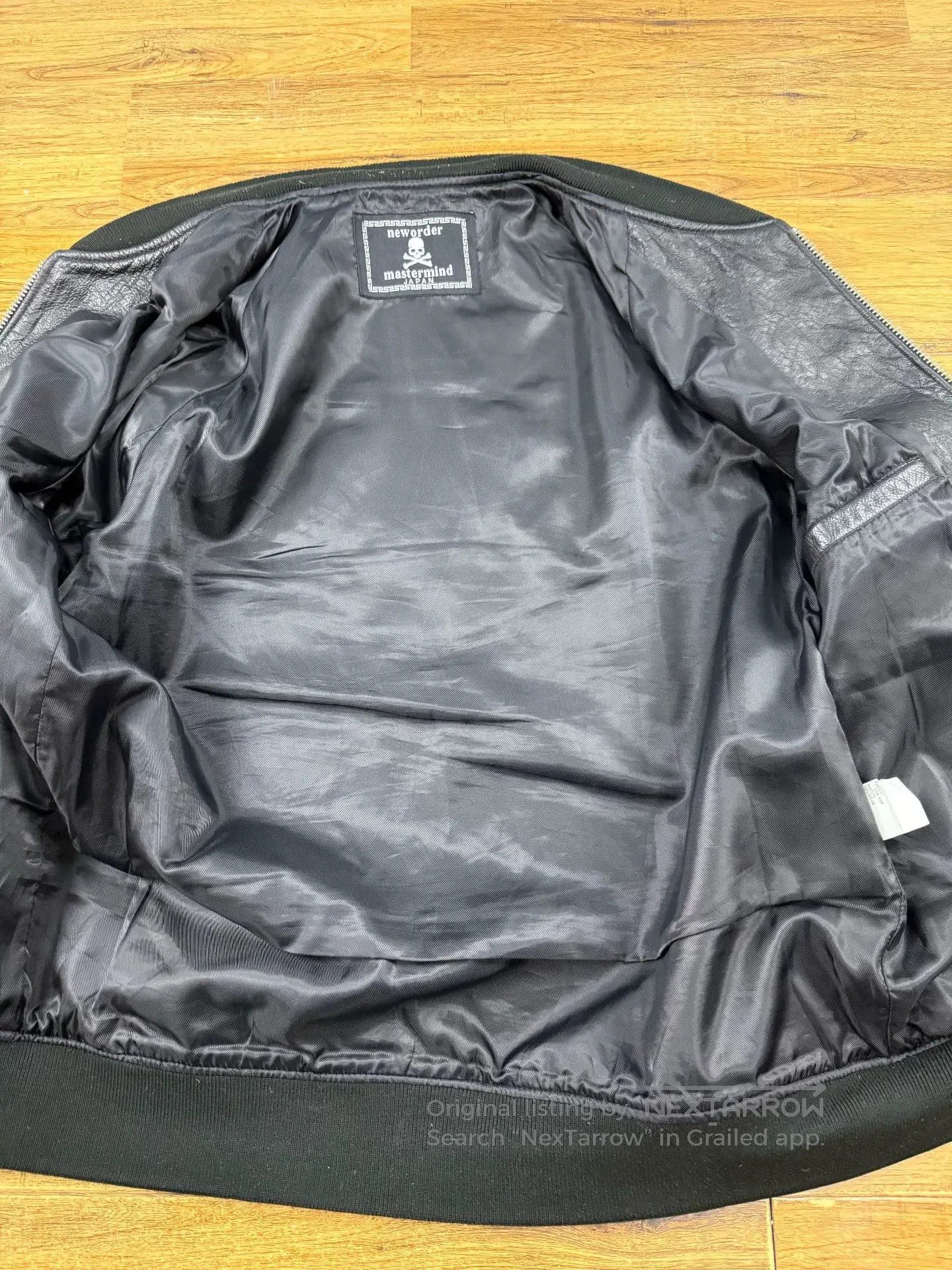 Mastermind Japan Mastermind Japan Black Leather Baseball Jacket. Size US XL / EU 56 / 4 - 3 Thumbnail