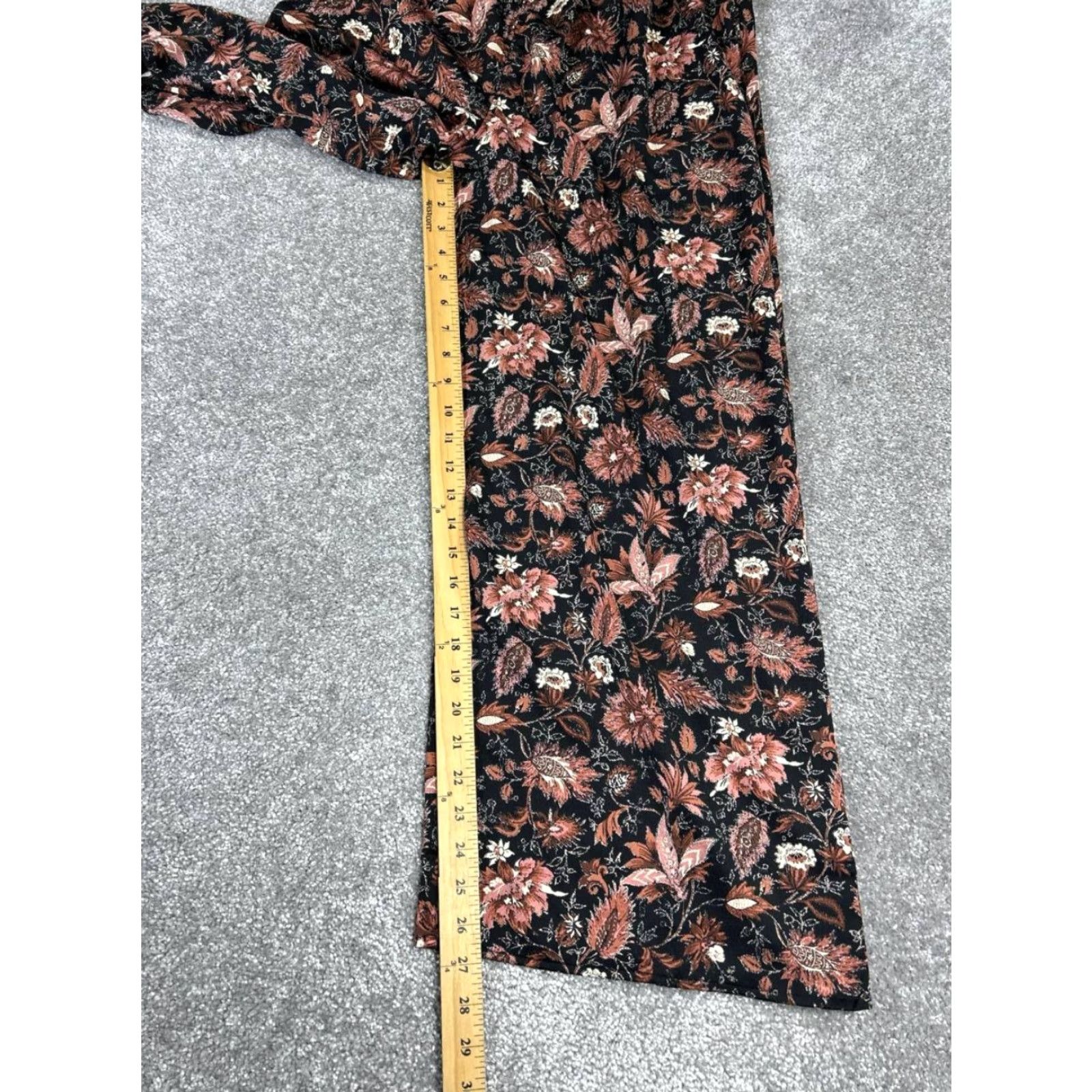 Madewell Madewell Jumpsuit Womens Medium Black Pink Floral New Size 32" / US 10 / IT 46 - 6 Thumbnail