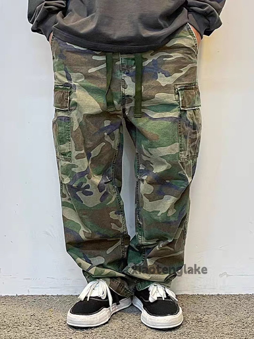 Designer × Japanese Brand × Vintage utility military loose baggy camo skate cargo pants Size US 36 / EU 52 - 2 Thumbnail