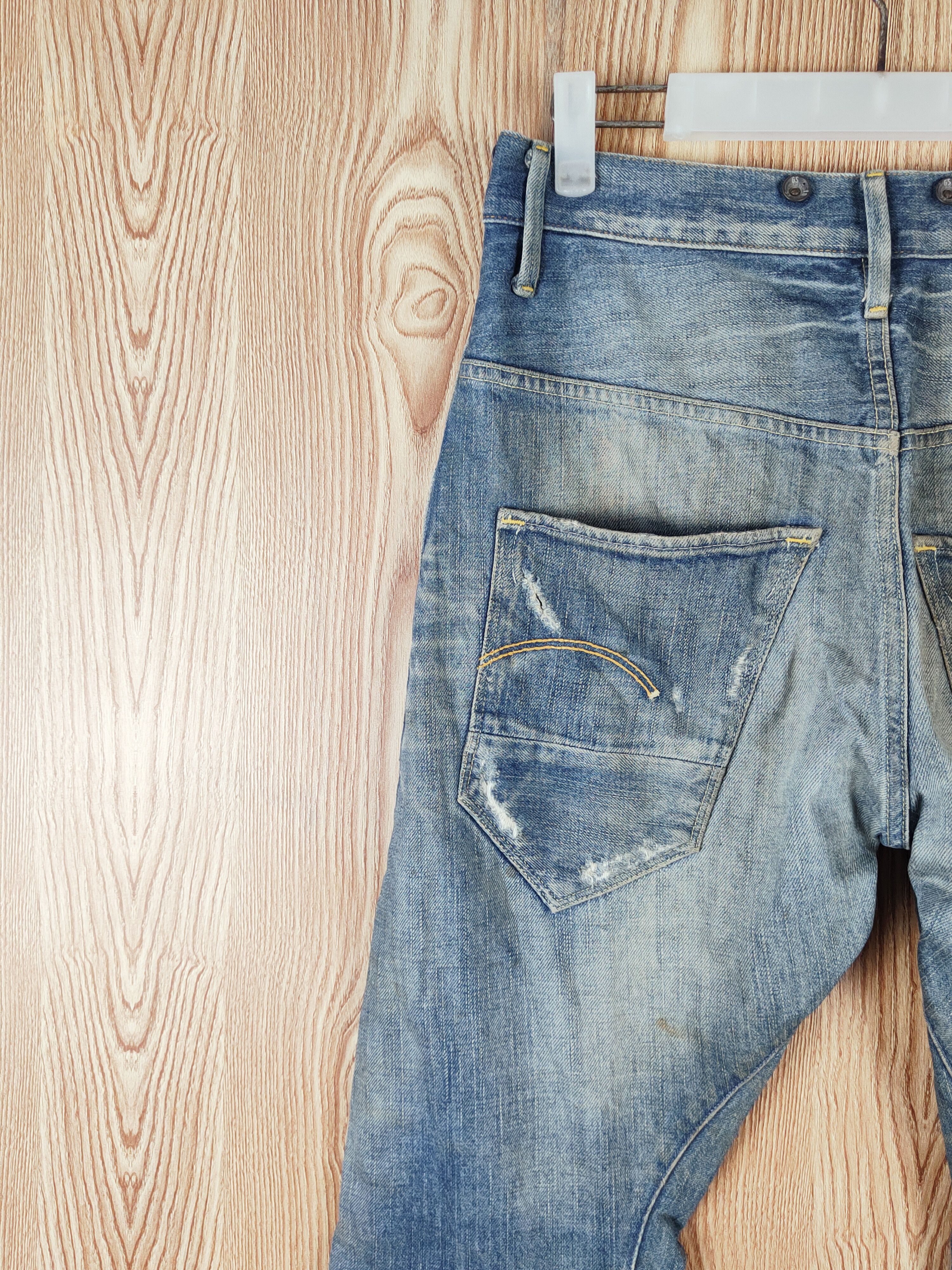 G-Star × Vintage Vintage Gstar Blue Faded Distressed Ripped Jeans Size US 29 - 9 Thumbnail