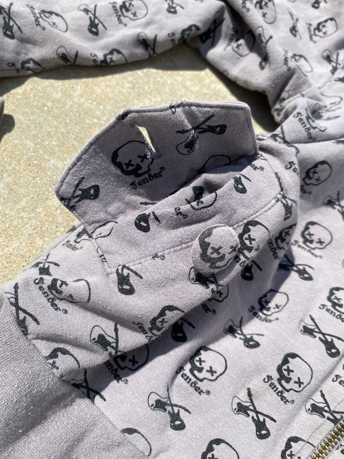 Fender × Vintage Y2K Fender Skulls Zip Up Size M / US 6-8 / IT 42-44 - 6 Thumbnail