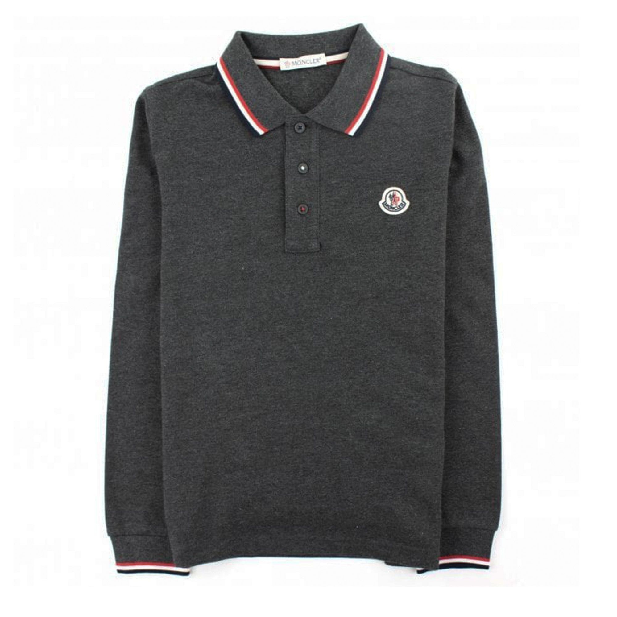 Moncler Moncler Long Sleeve Piqué Polo Size US L / EU 52-54 / 3 - 1 Thumbnail