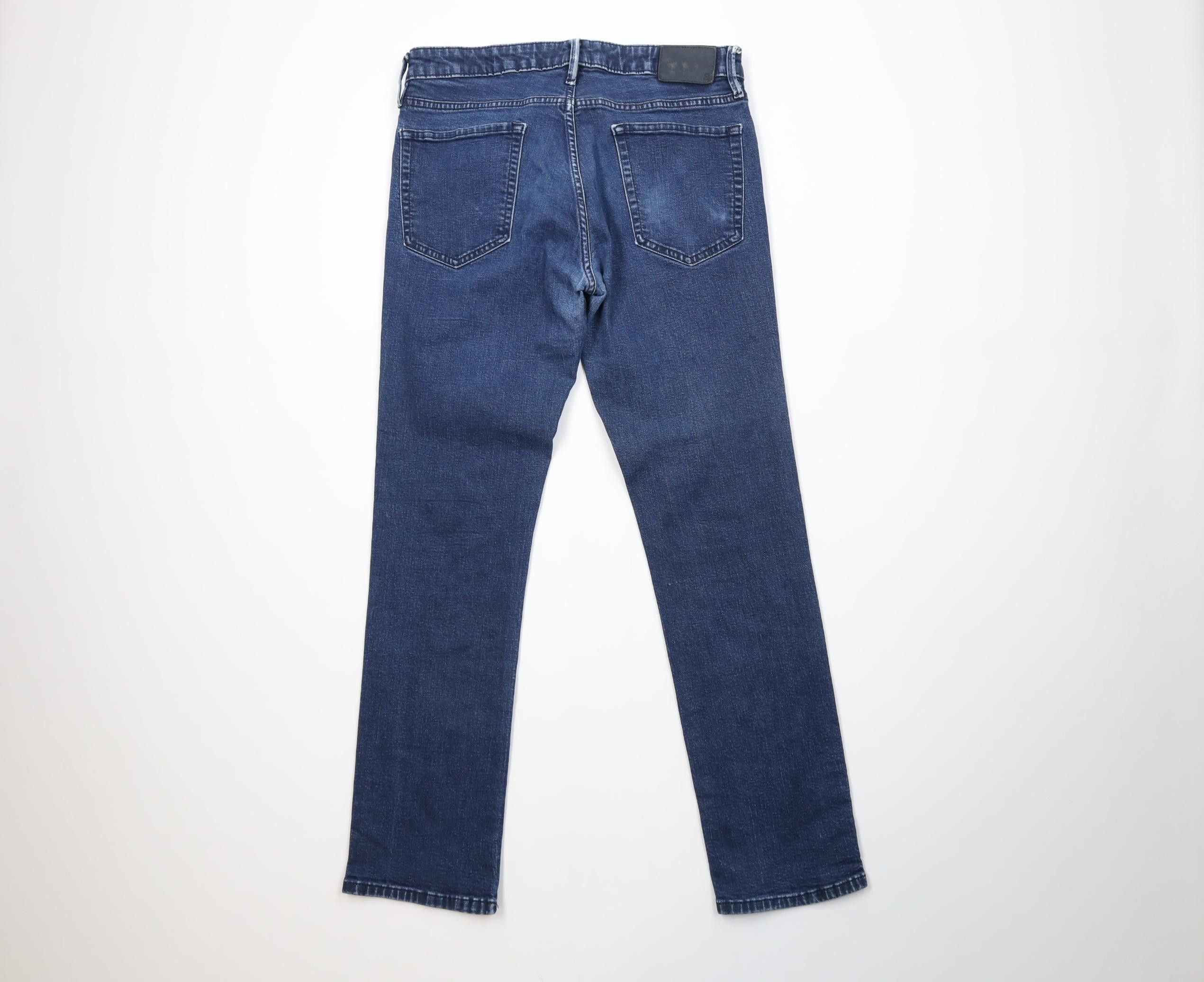 Bonobos Bonobos Faded Stretch Slim Fit Straight Leg Denim Jeans Blue Size US 33 - 9 Thumbnail