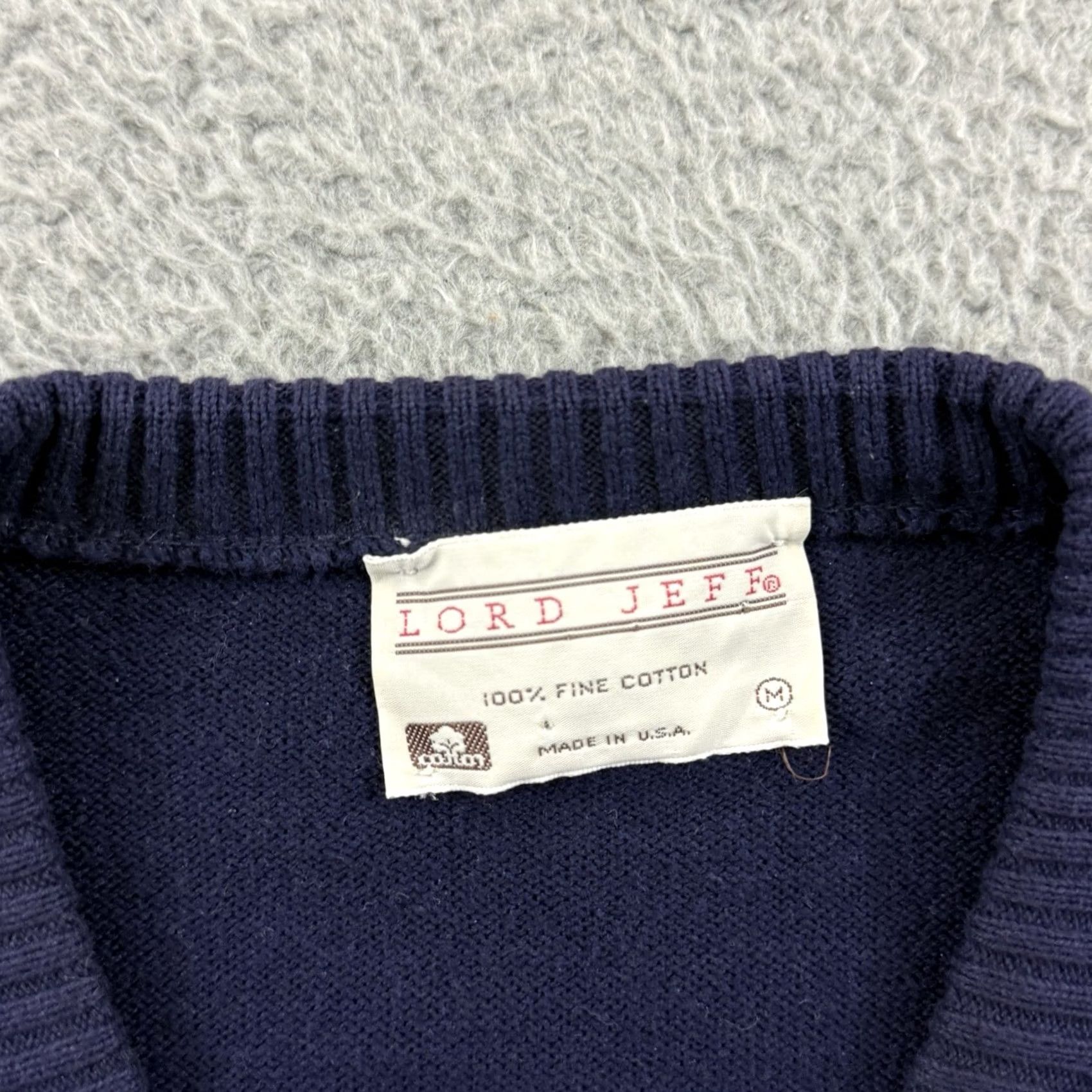 Vintage VINTAGE Lord Jeff Sweater Mens L Blue Golf Neck Long Sleeve Sport Pullover Size US L / EU 52-54 / 3 - 6 Thumbnail
