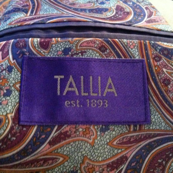 Tallia TALLIA MEN'S NEW TAN 100%COTTON SPORT JACKET COAT SIZE: L Size US L / EU 52-54 / 3 - 7 Thumbnail