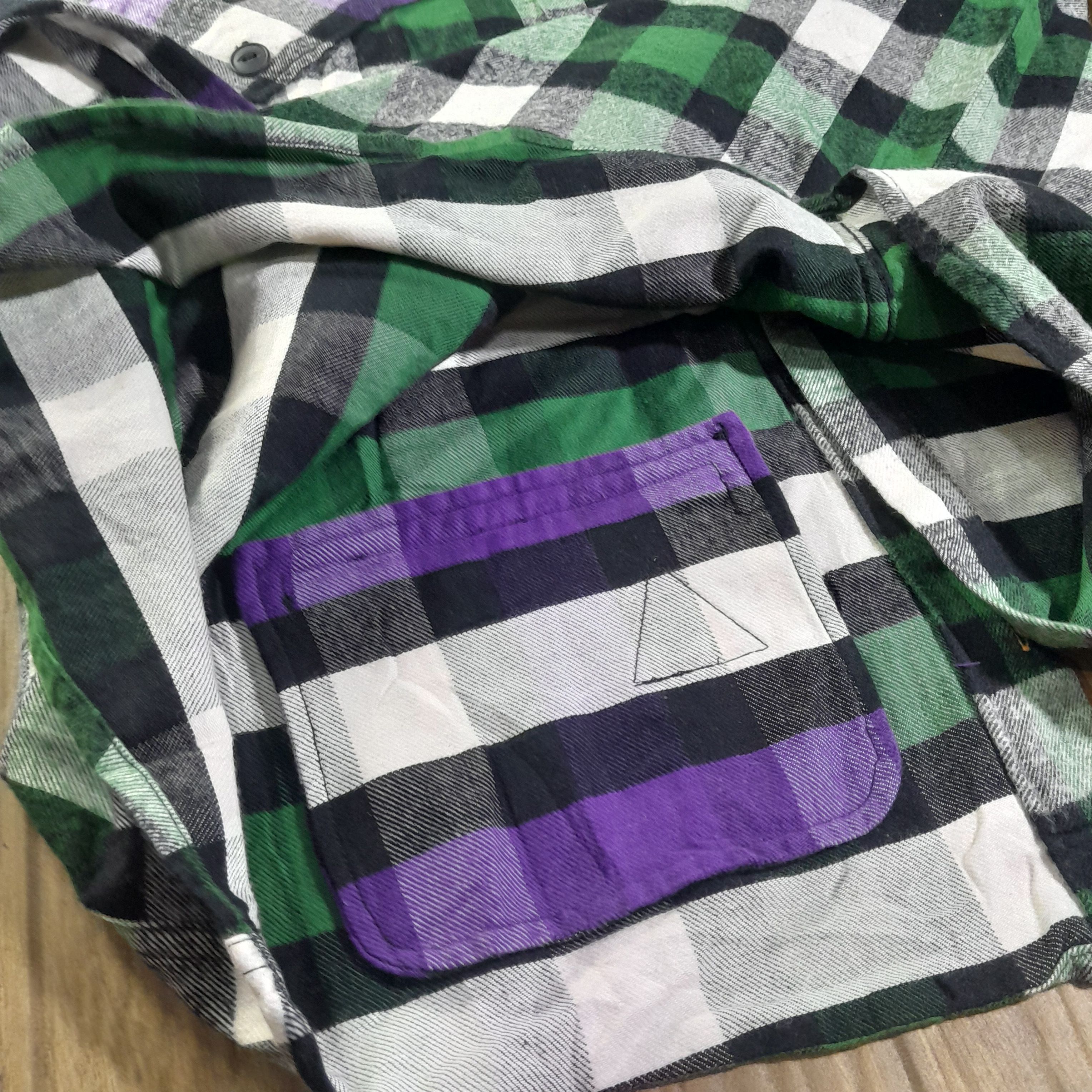 Japanese Brand Rolling Cradle Japan Wool Flannel Vintage Shirt Size US M / EU 48-50 / 2 - 12 Thumbnail