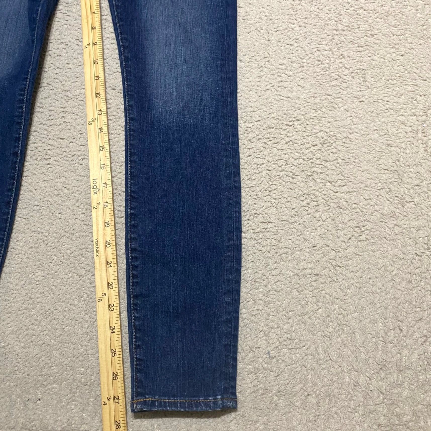 Madewell Madewell Jeans Womens 26 Blue Denim High Rise Skinny Leg Dark Wash 5-Pocket Regular Size 26" / US 2 / IT 38 - 6 Thumbnail