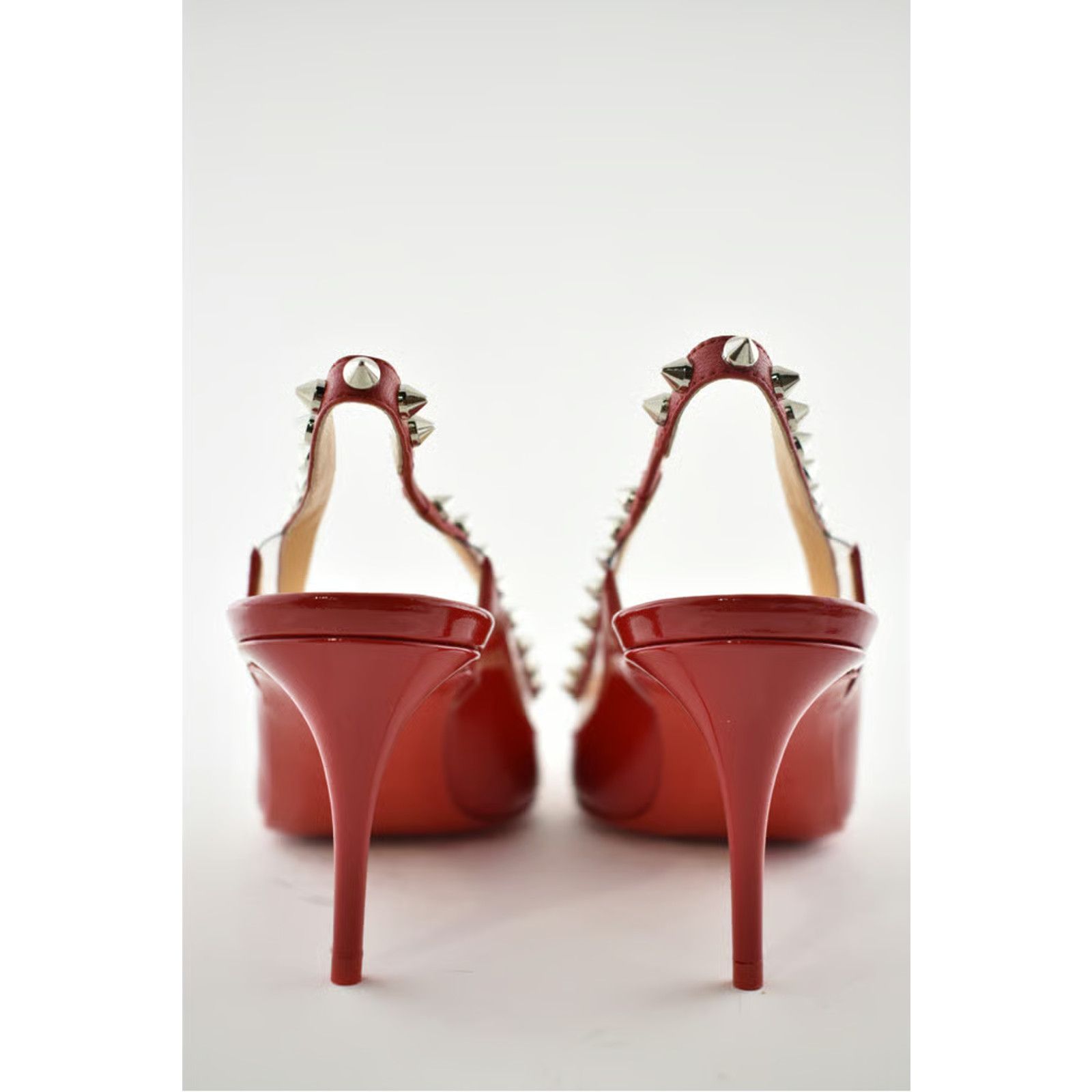 Christian Louboutin Christian Louboutin Brigadine 70 Red Patent PVC Slingback Size US 8.5 / IT 38.5 - 7 Thumbnail
