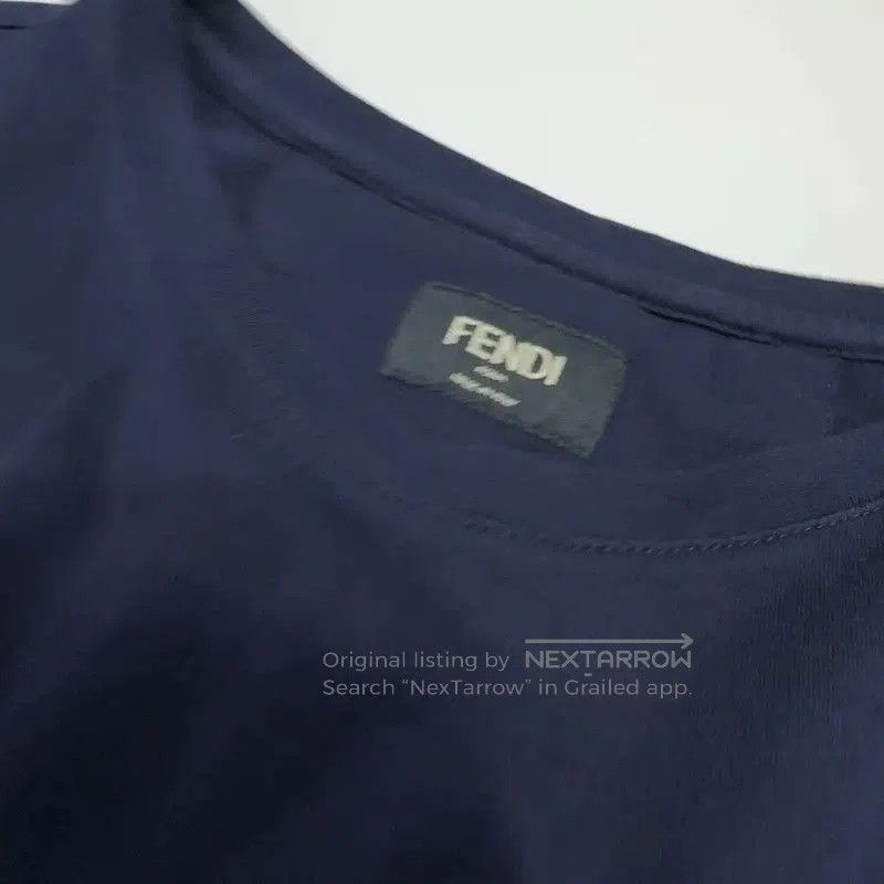 Fendi Fendi Summer Navy Cotton T-Shirt for Men . Size US S / EU 44-46 / 1 - 5 Thumbnail