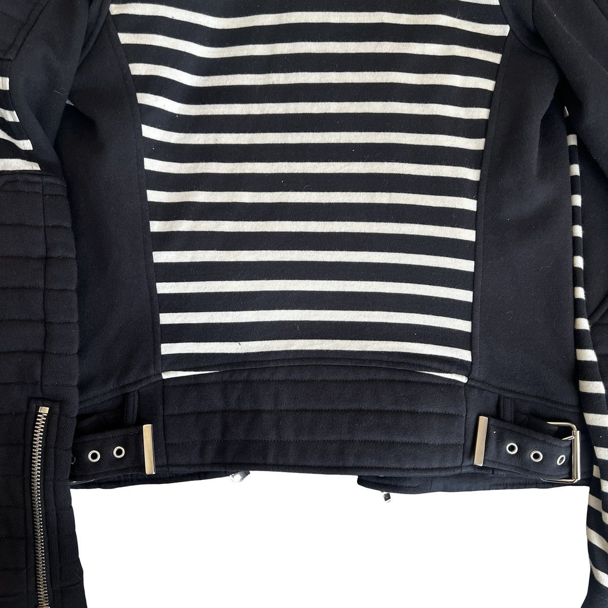 Balmain BALMAIN OLIVIER ROUSTEING ERA MULTI ZIP BIKER SWEAT JACKET Size US XS / EU 42 / 0 - 9 Thumbnail