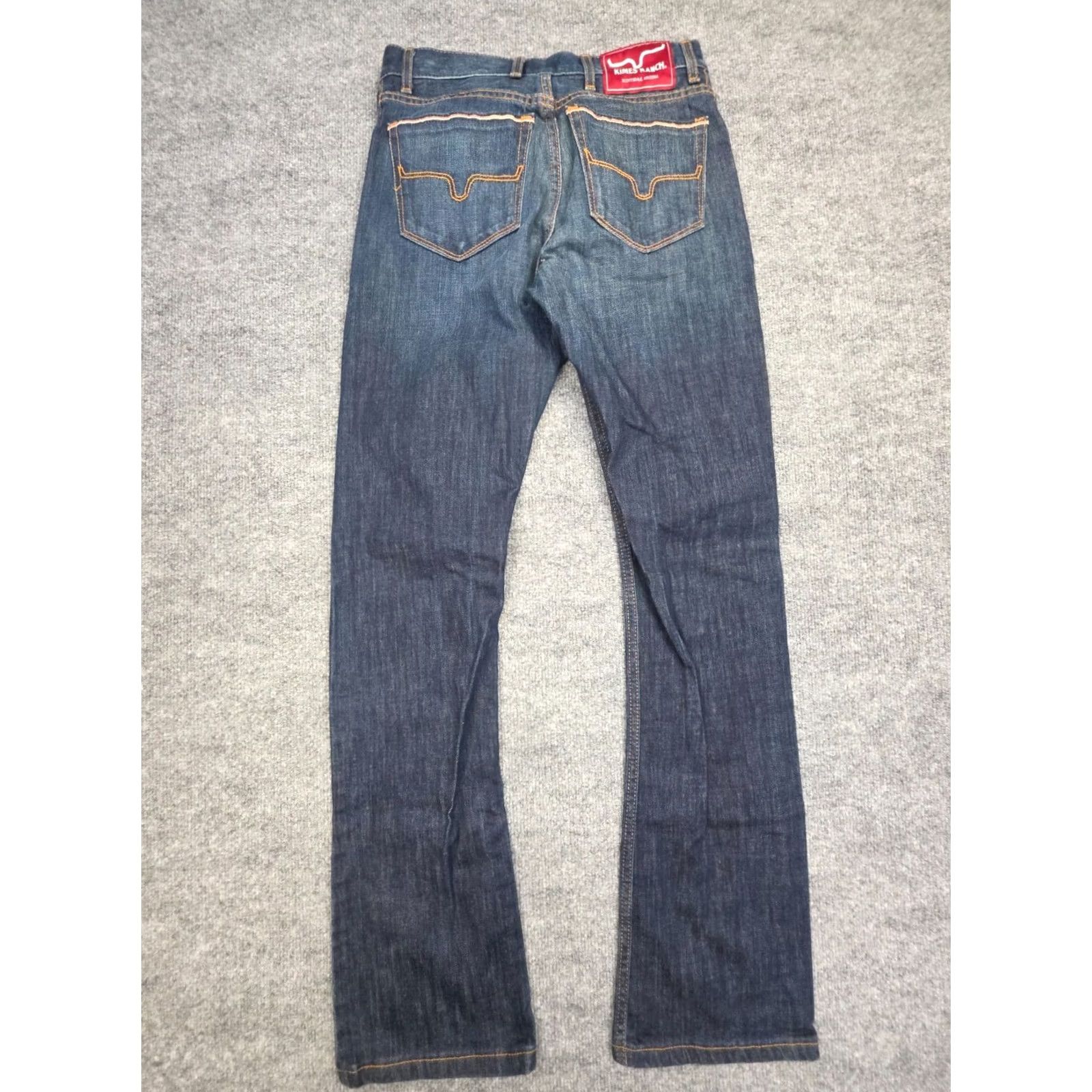 Vintage Kimes Ranch Jeans ROGER Bootcut Western USA Blue Men's 28 x 32 Slim Fit Size US 28 / EU 44 - 2 Thumbnail