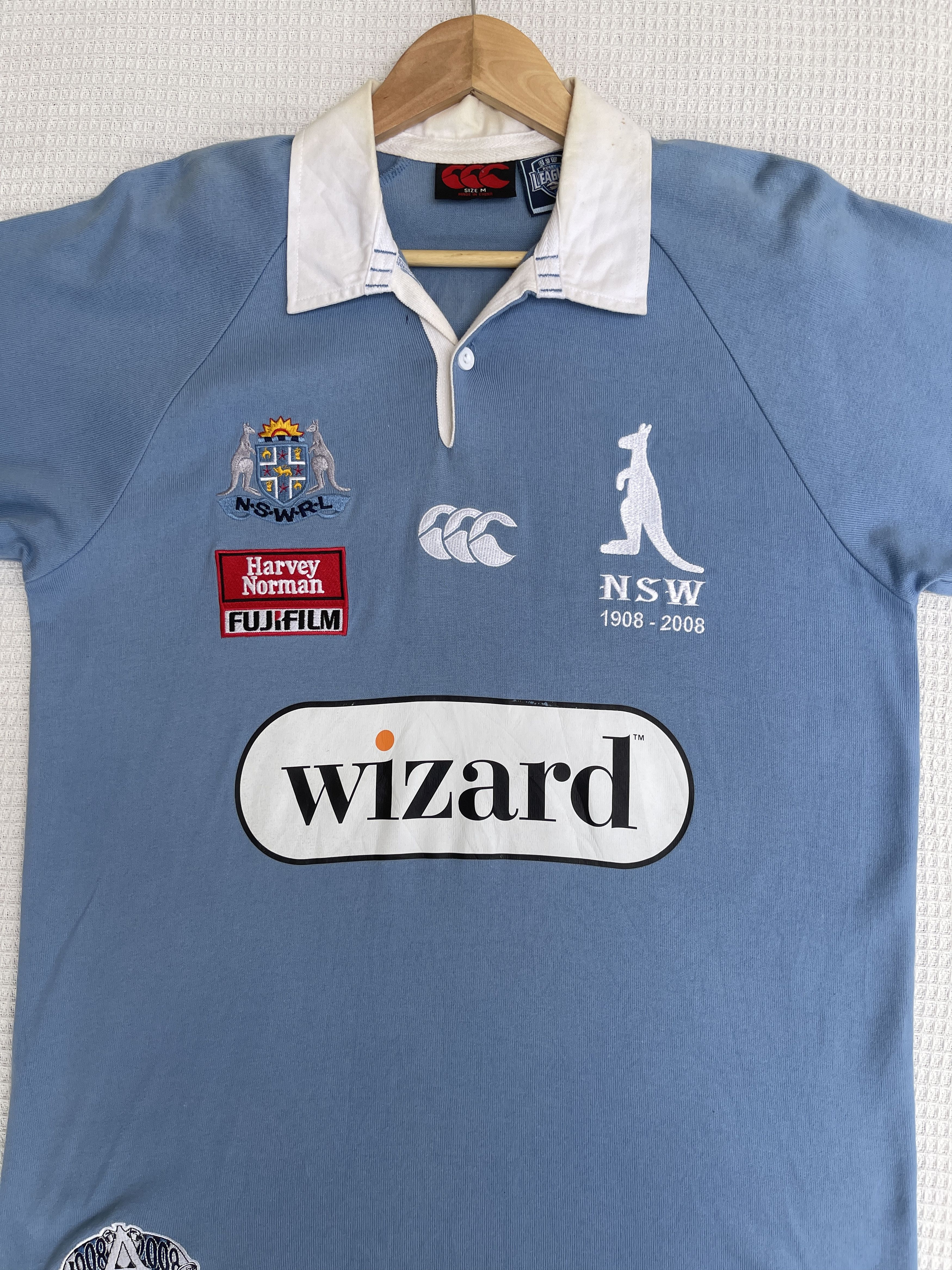 Canterbury of New Zealand LastDrop🔥Vtg Canterbury NSW Blue State Of Origin Rugby Shirt Size US M / EU 48-50 / 2 - 17 Thumbnail