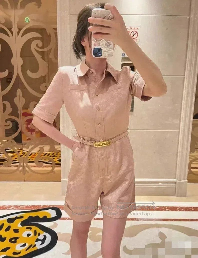 Gucci Gucci 24 spring and summer full logo jumpsuits Size 27" / US 4 / IT 40 - 7 Thumbnail