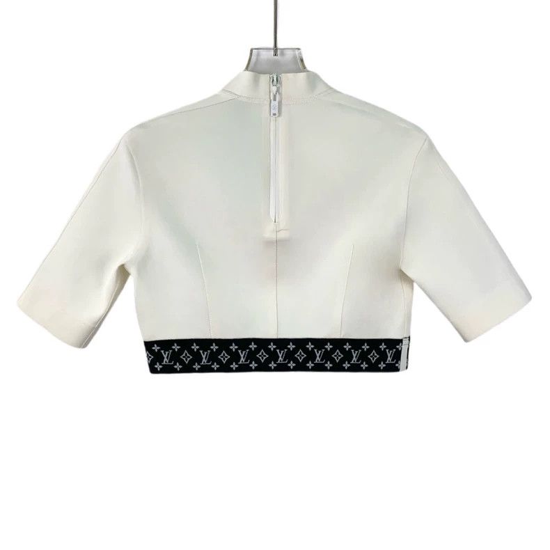 Louis Vuitton Louis Vuitton White label hem logo presbyopic short sleeve Size S / US 4 / IT 40 - 2 Thumbnail
