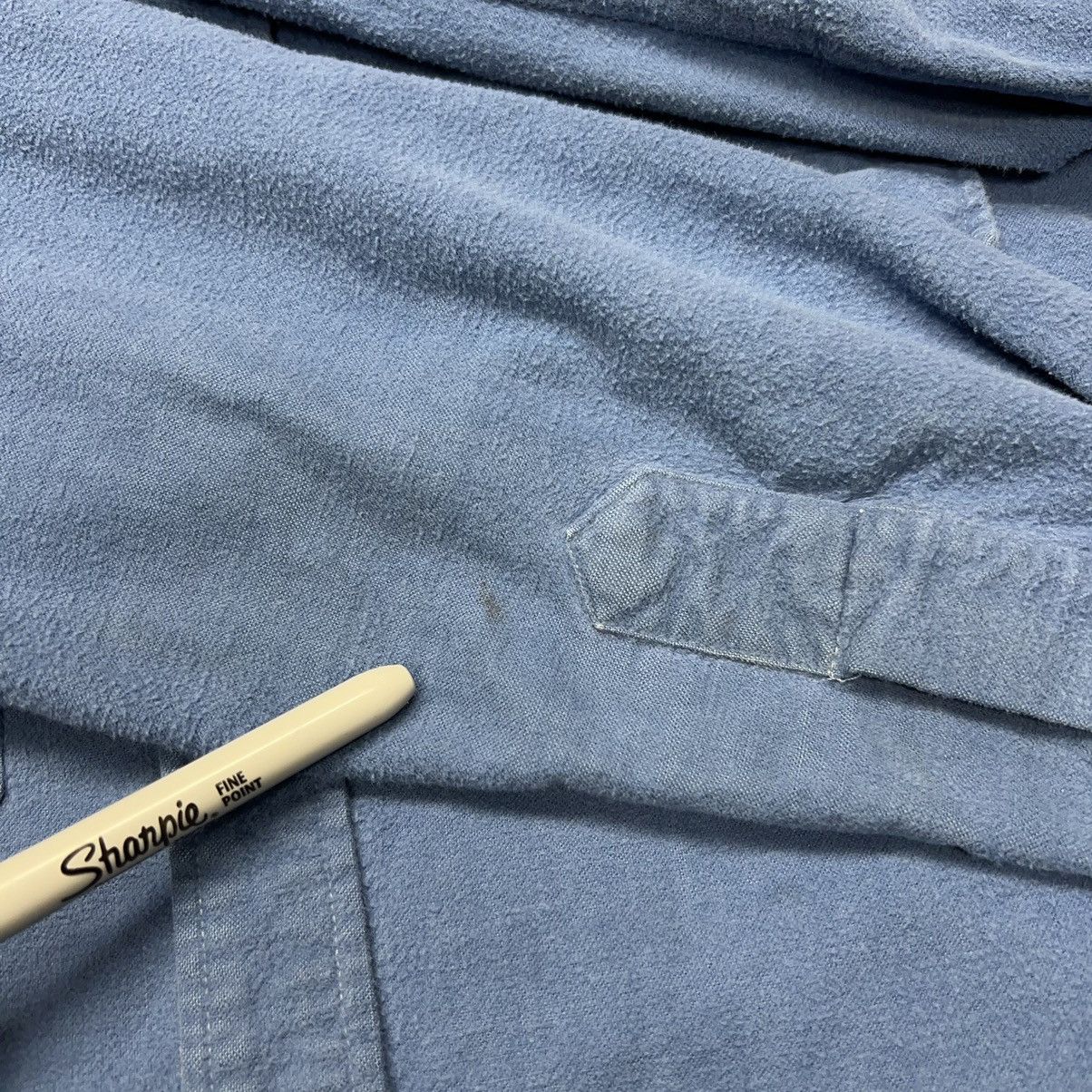 L.L. Bean × Vintage VTG LL Bean Flannel Shirt Blue Chamois Cloth Button Up Retro Size US M / EU 48-50 / 2 - 12 Thumbnail