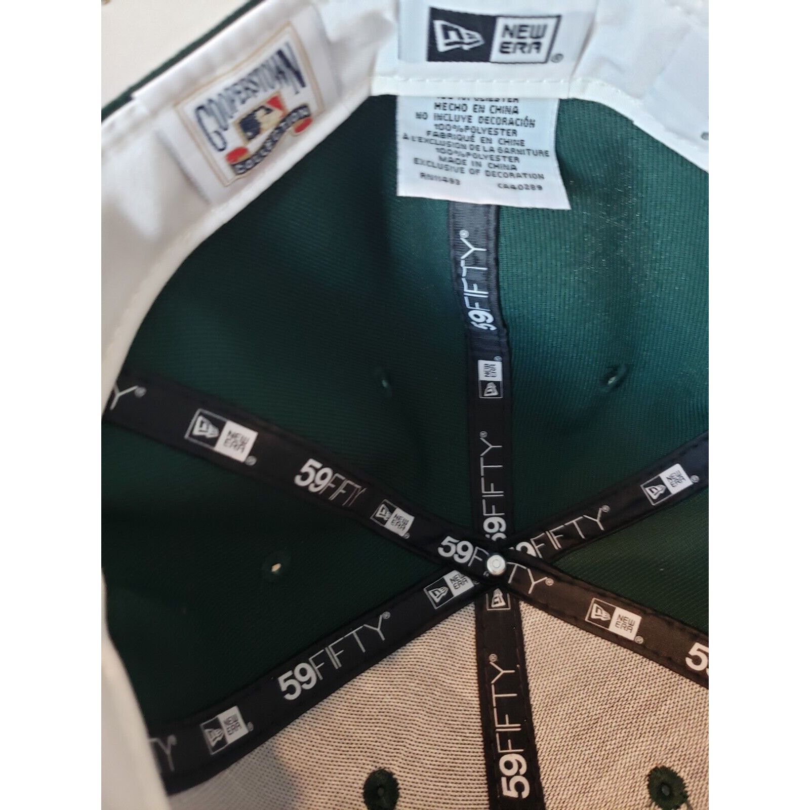 New Era New York Yankees Hat 1998 World Series 7 3/4 Green New Era Size ONE SIZE - 5 Thumbnail